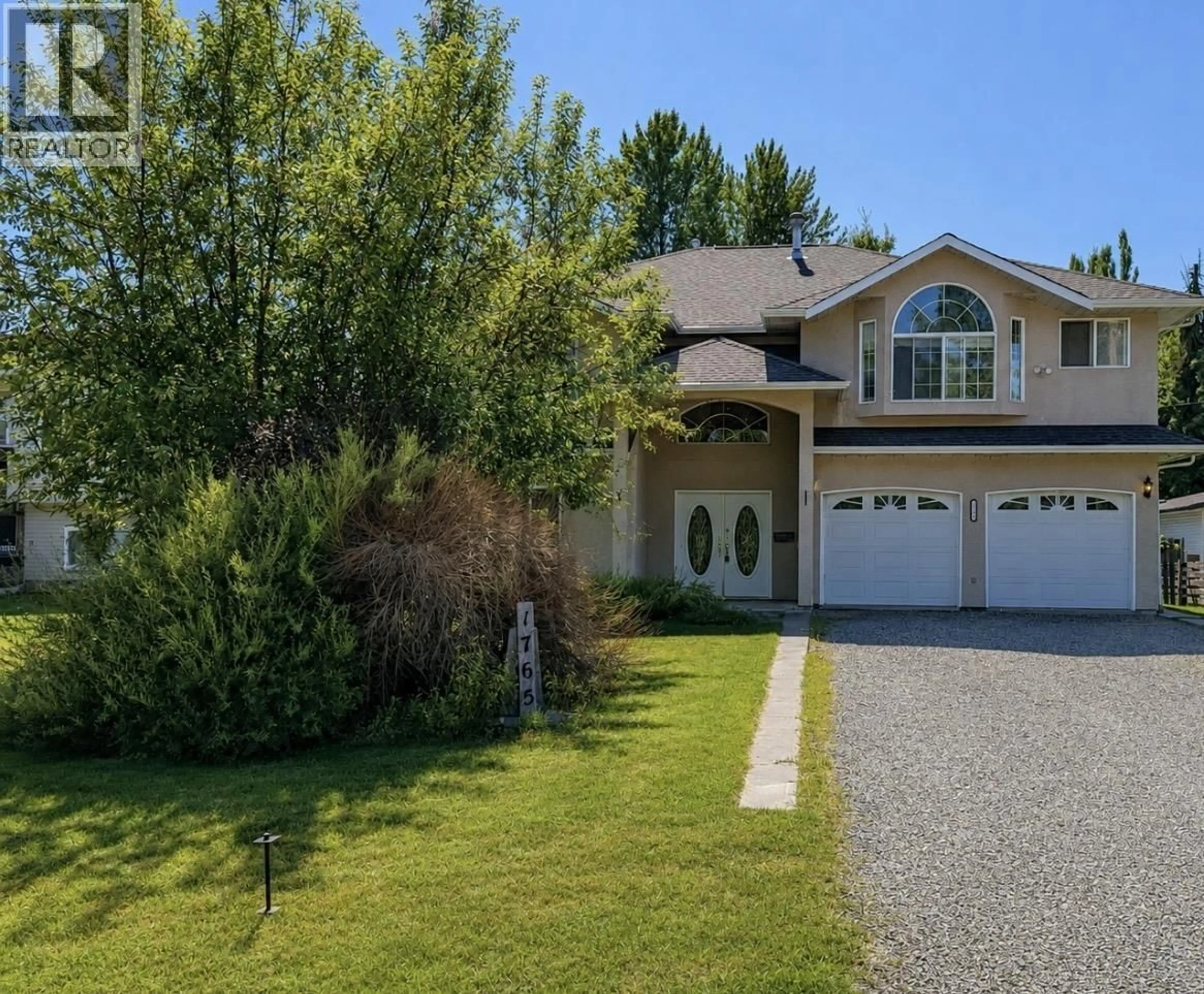 A pic from outside/outdoor area/front of a property/back of a property/a pic from drone, water/lake/river/ocean view for 1765 LOMBARDIE DRIVE, Quesnel British Columbia V2J4A8