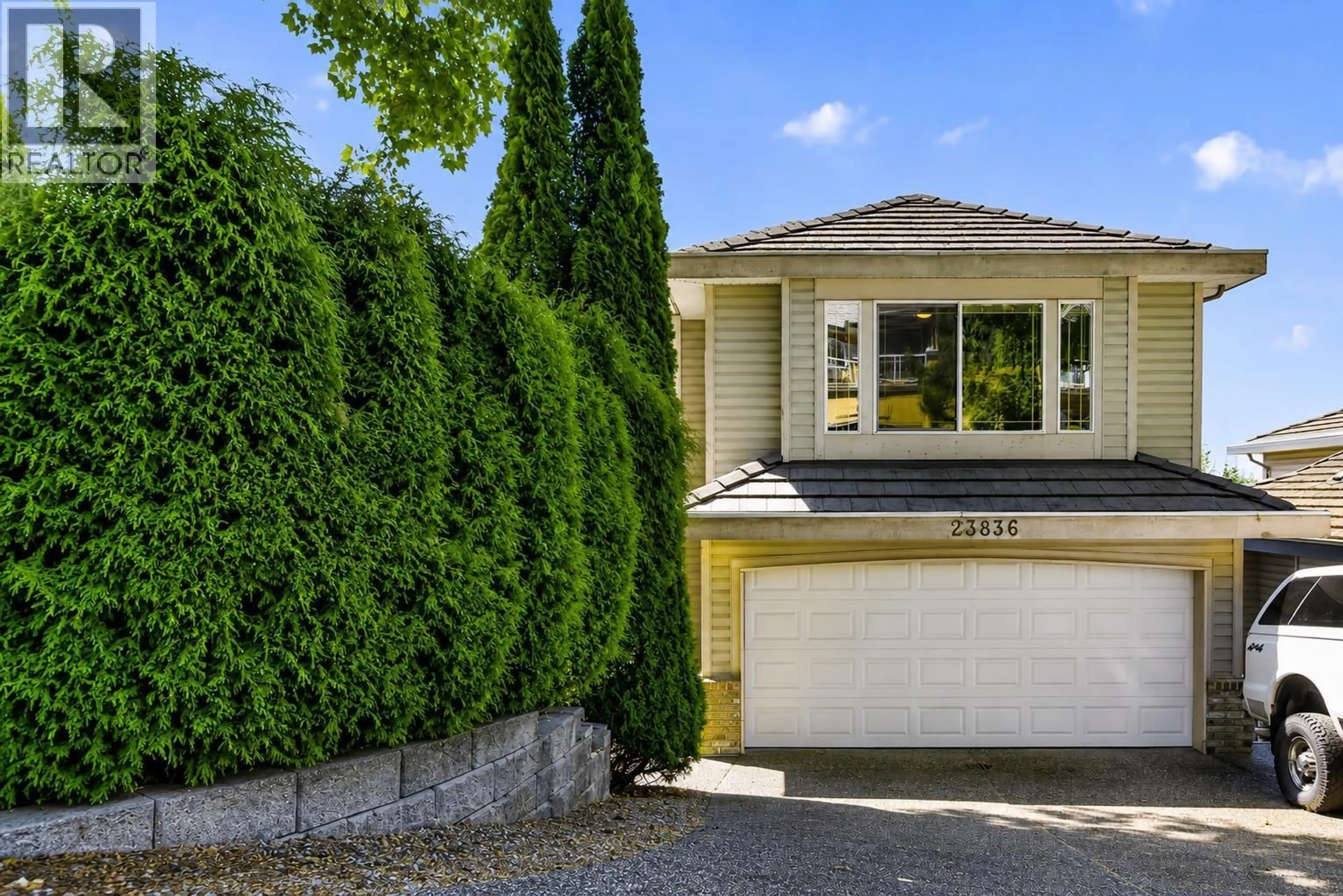 Home with vinyl exterior material, street for 23836 ZERON AVENUE, Maple Ridge British Columbia V2W1E3