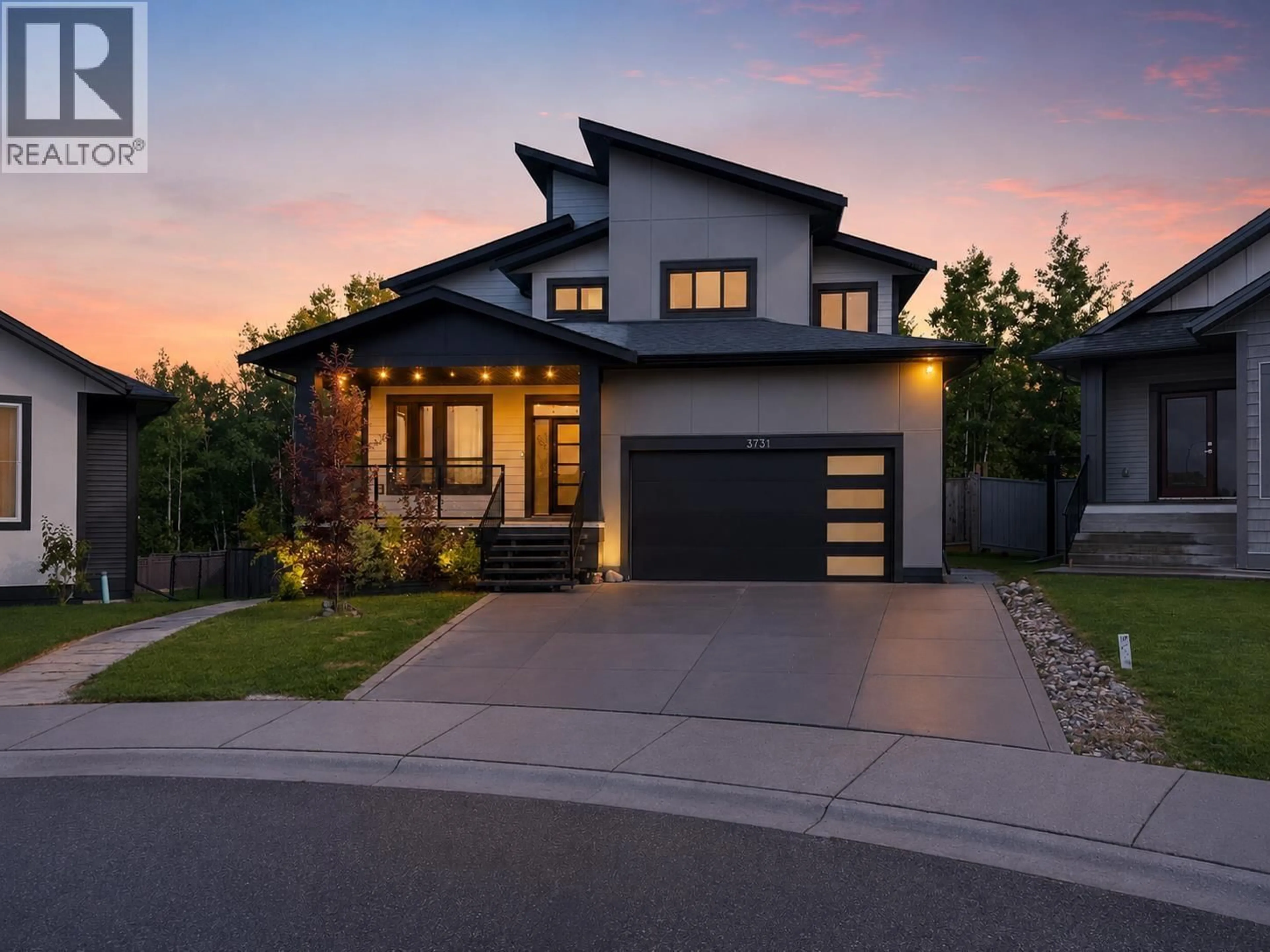 Home with brick exterior material, street for 3731 PARKVIEW CRESCENT, Prince George British Columbia V2N0E7