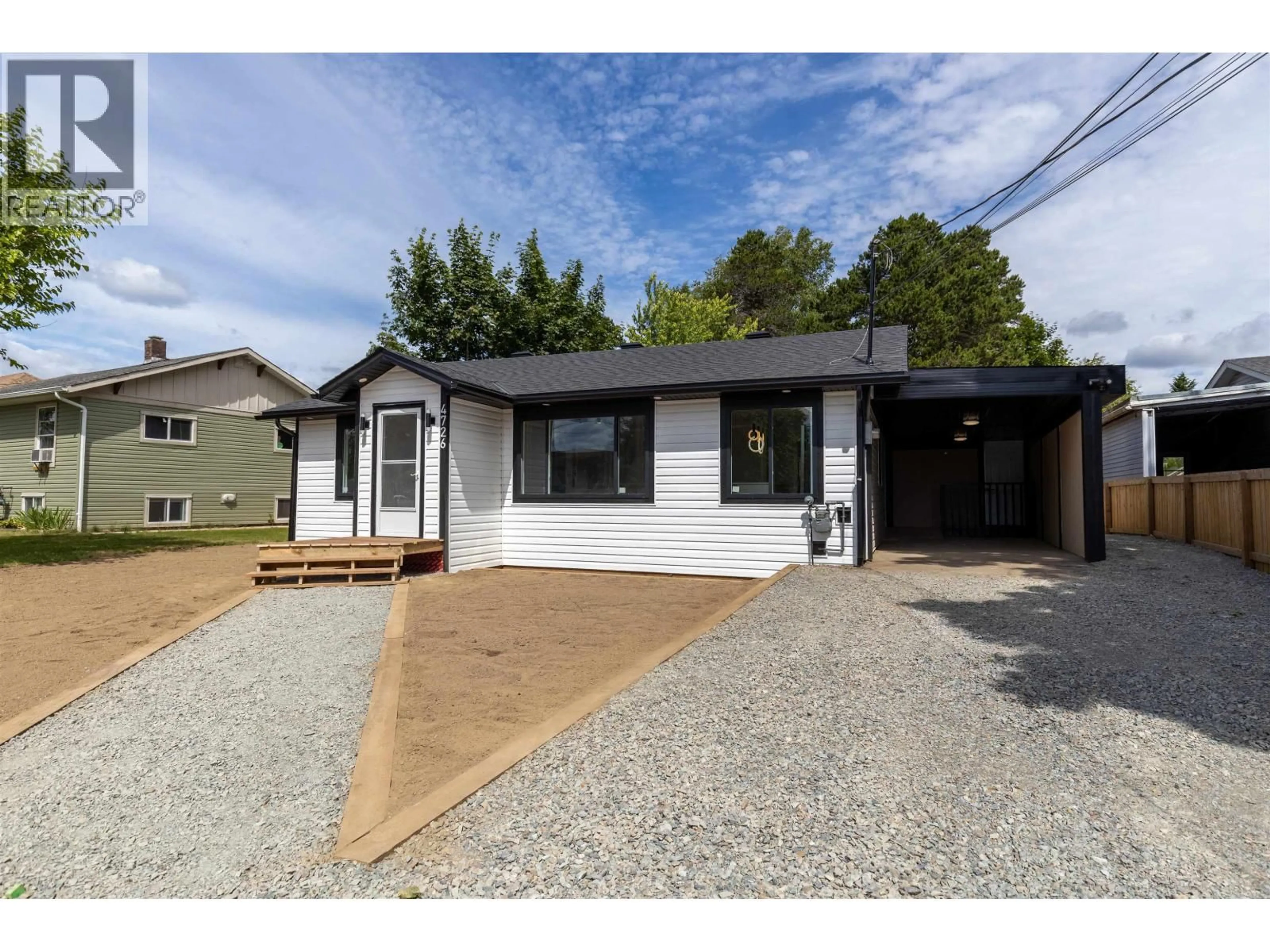 Home with vinyl exterior material, street for 4726 DAVIS AVENUE, Terrace British Columbia V8G1X9
