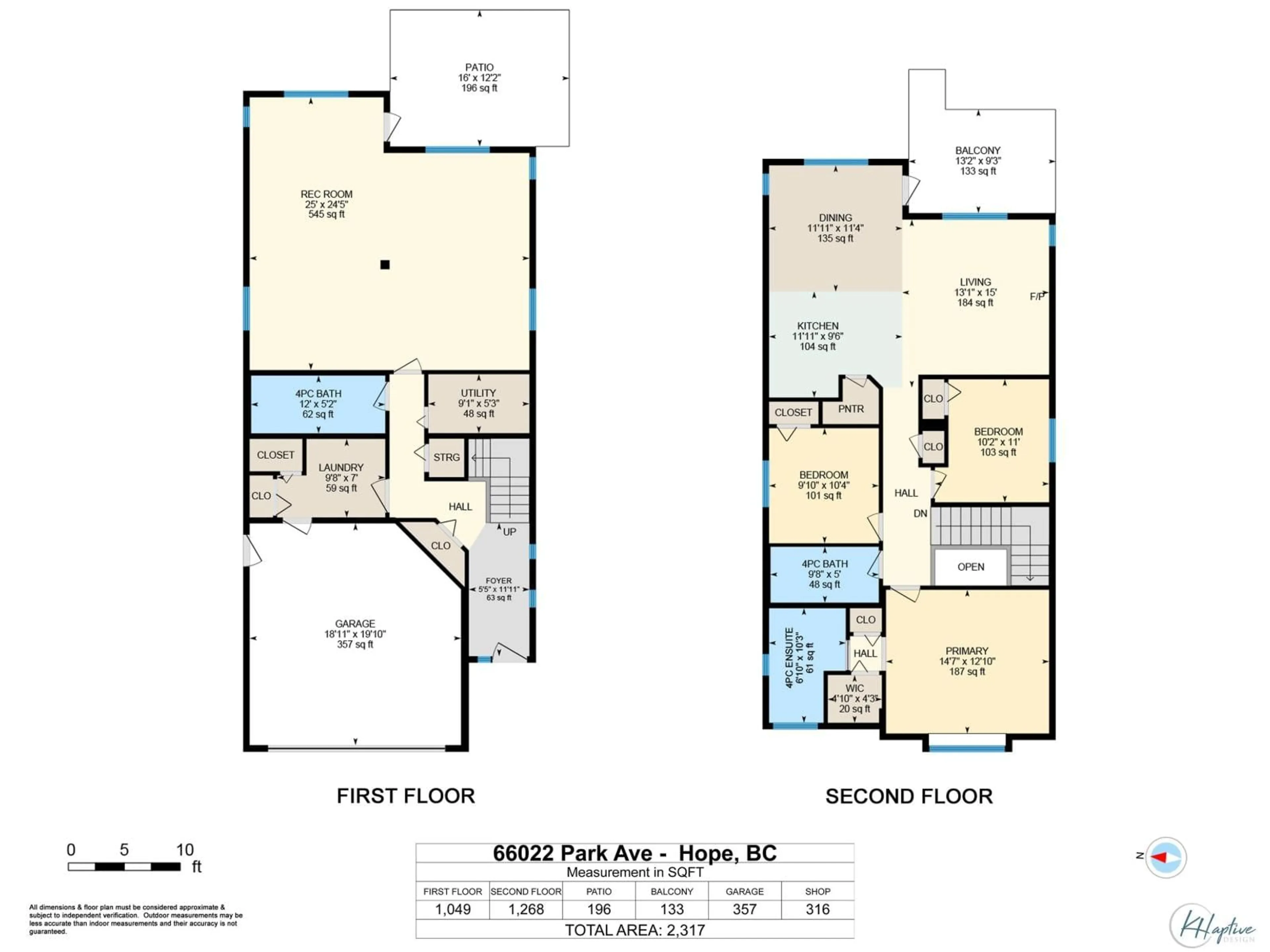 Floor plan for 66022 PARK AVENUE, Hope British Columbia V0X1L1