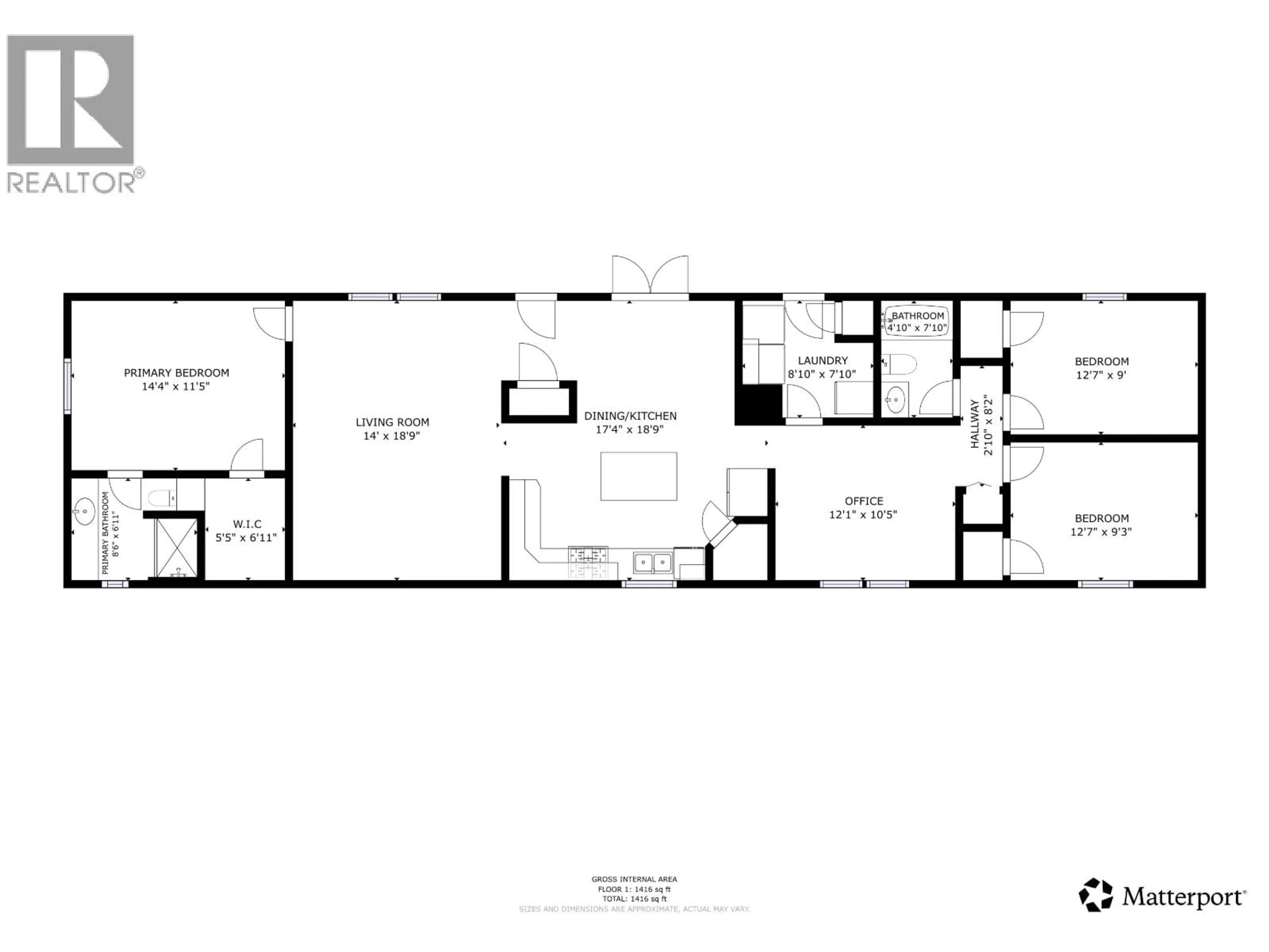 Floor plan for 37 - 8420 ALASKA ROAD, Fort St. John British Columbia V1J4J6