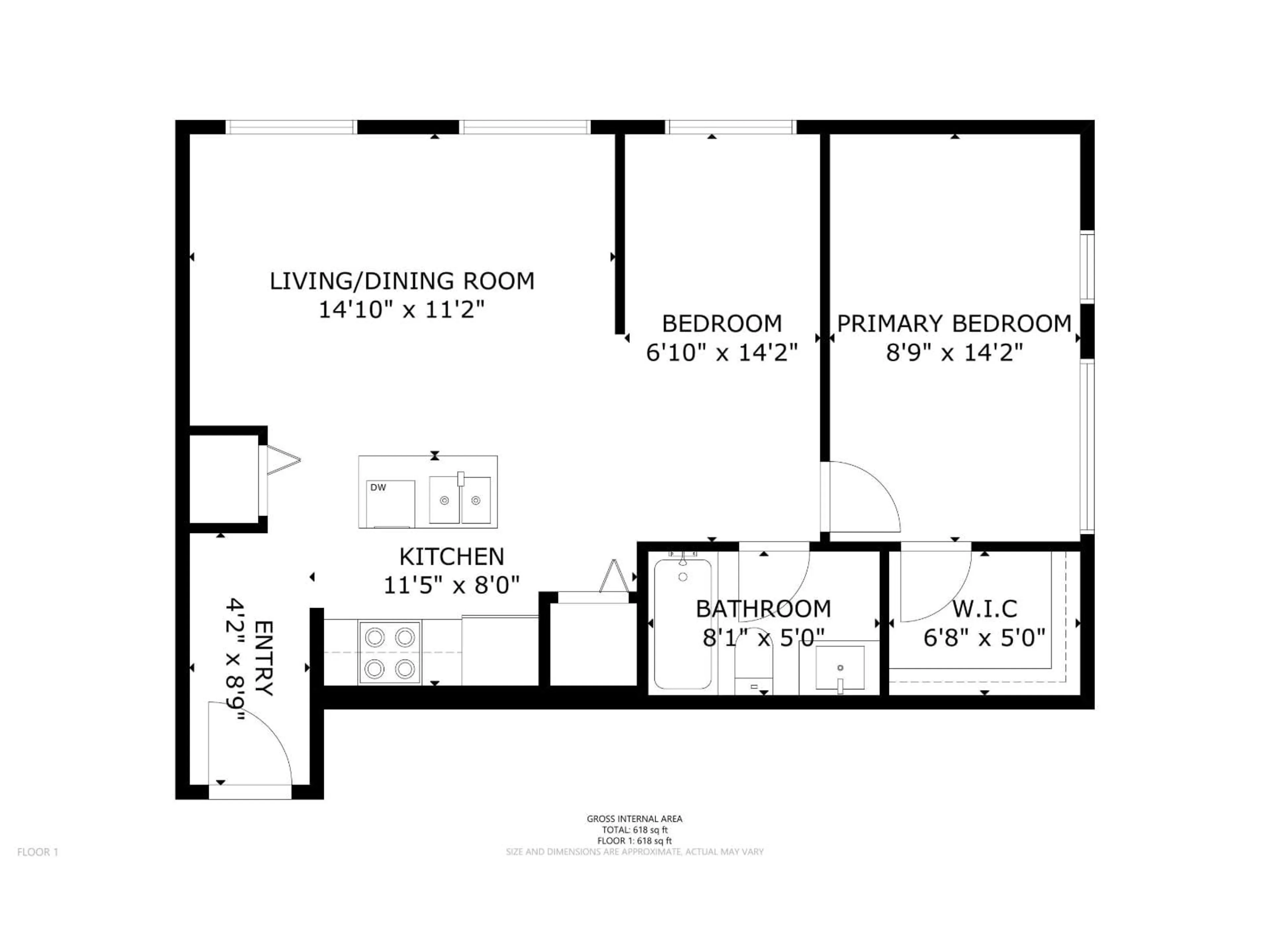 Floor plan for 321 - 13728 108 AVENUE, Surrey British Columbia V3T0G2