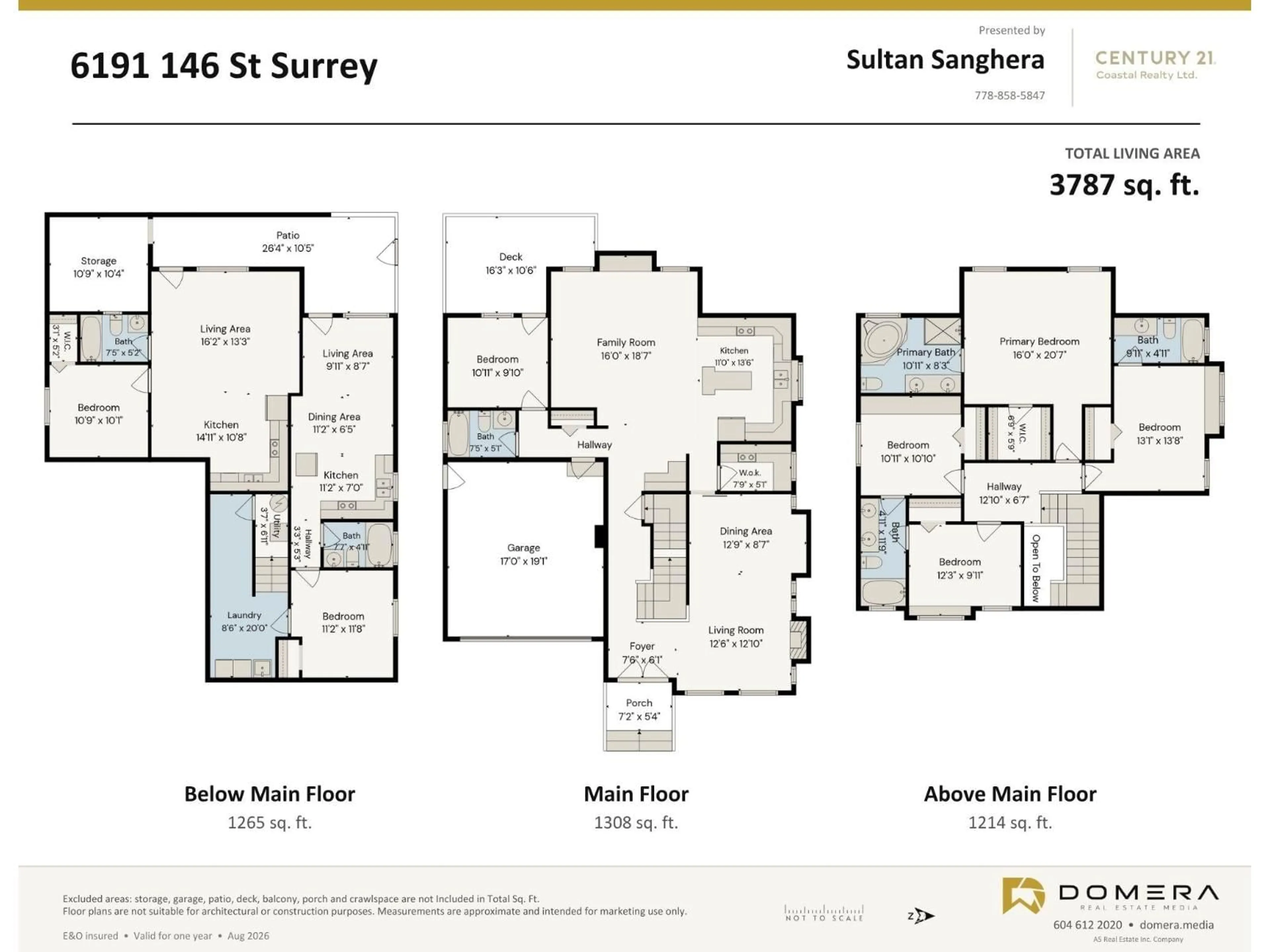 Floor plan for 6191 146 STREET, Surrey British Columbia V3S3A1