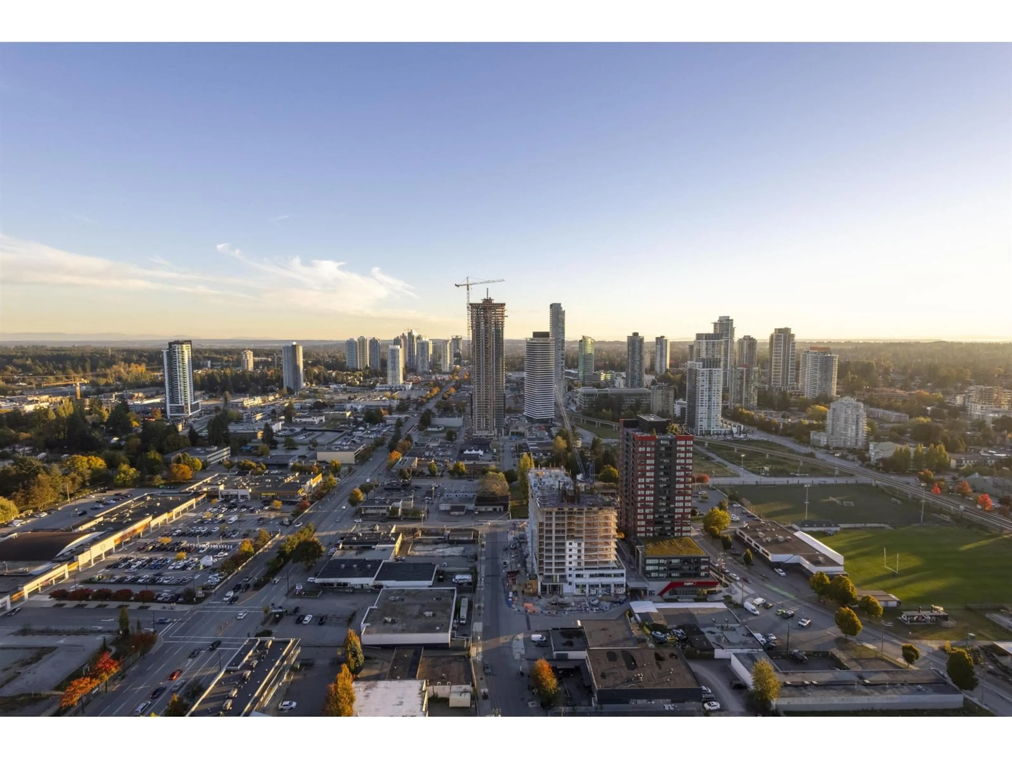 A pic from outside/outdoor area/front of a property/back of a property/a pic from drone, city buildings view from balcony for 3506 - 10750 135A STREET, Surrey British Columbia V3T0V4