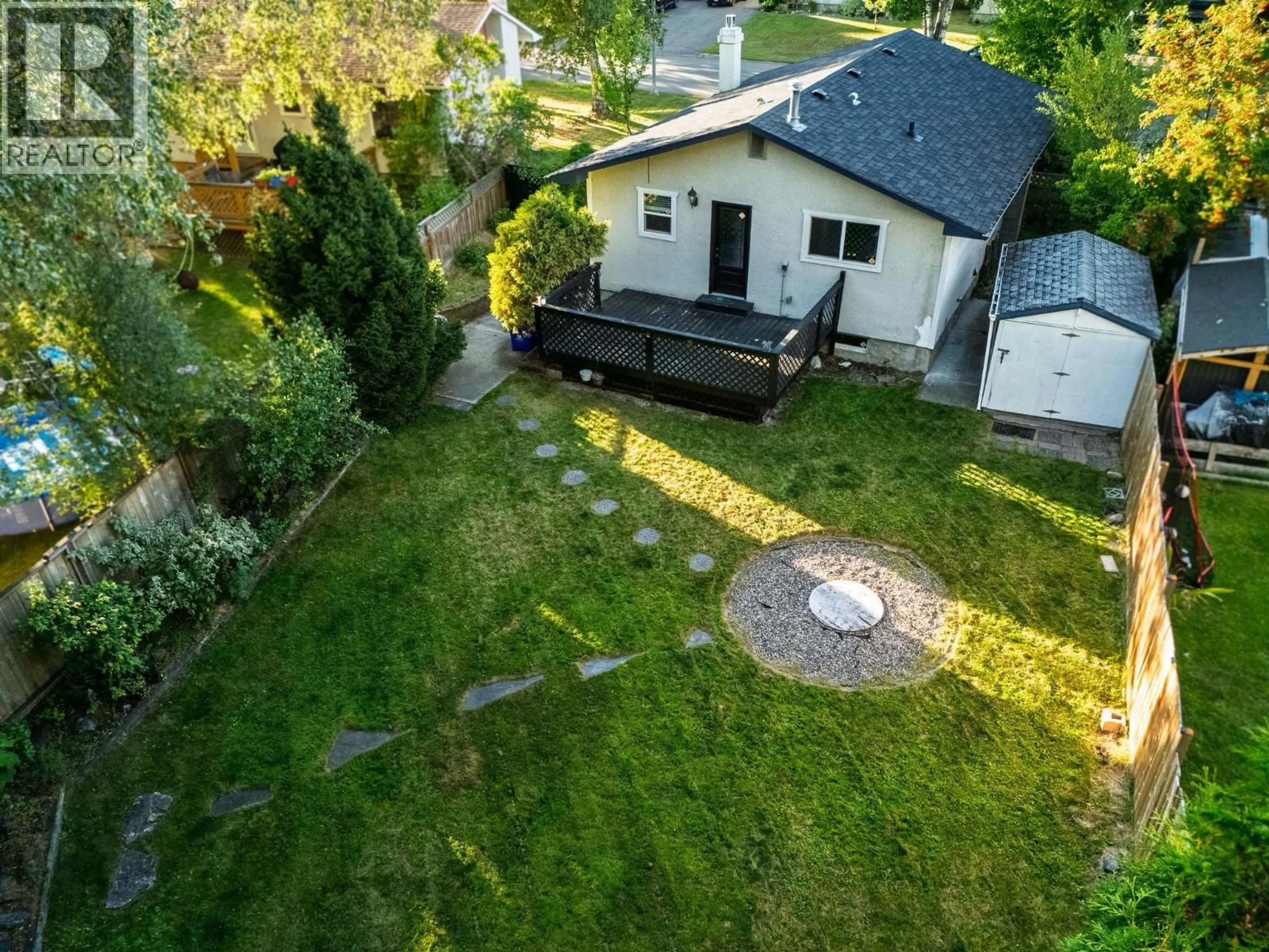 A pic from outside/outdoor area/front of a property/back of a property/a pic from drone, street for 6901 FAIRMONT CRESCENT, Prince George British Columbia V2N2P7