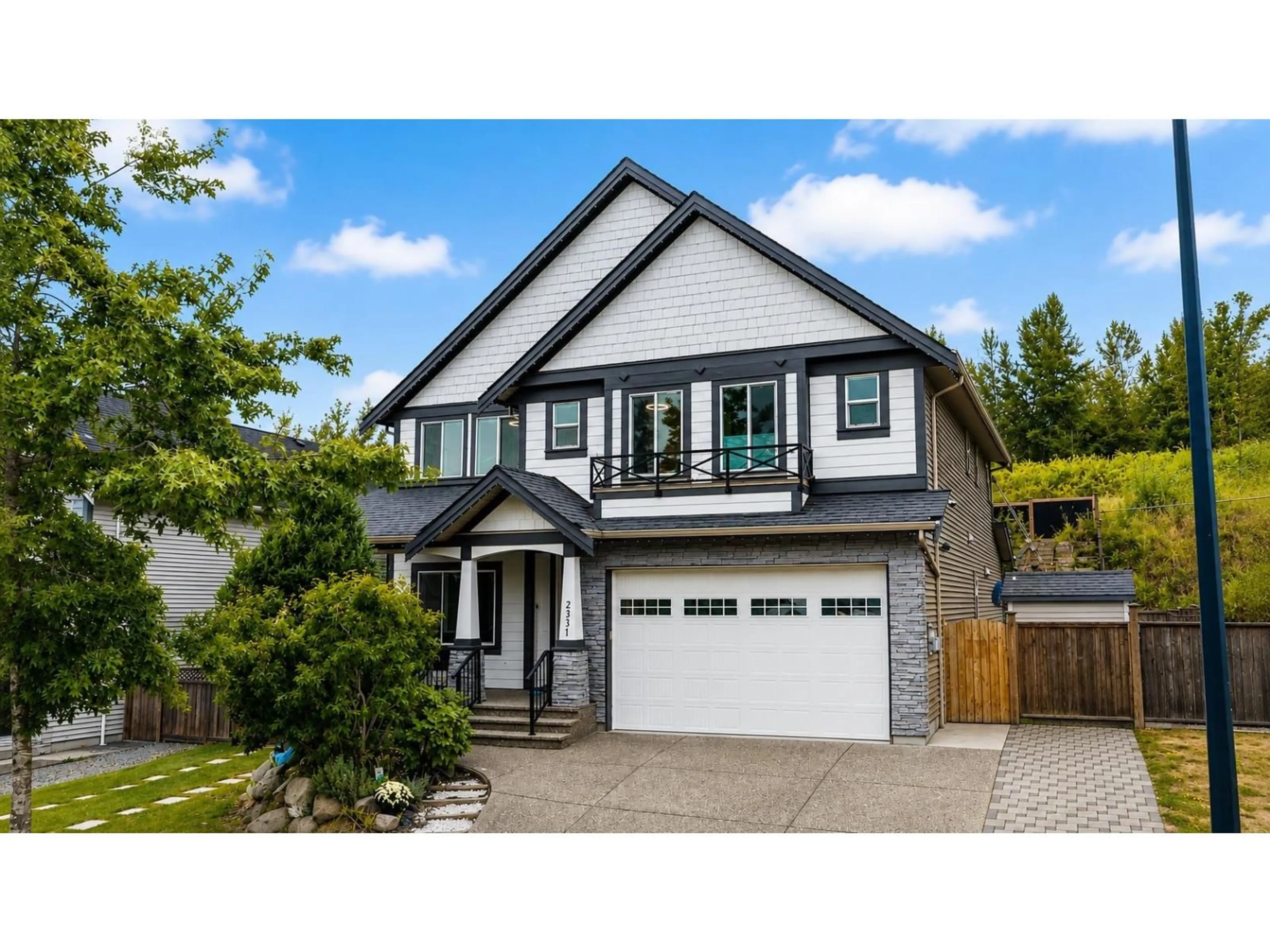 Home with vinyl exterior material, street for 2331 CHARDONNAY LANE, Abbotsford British Columbia V4X0A6