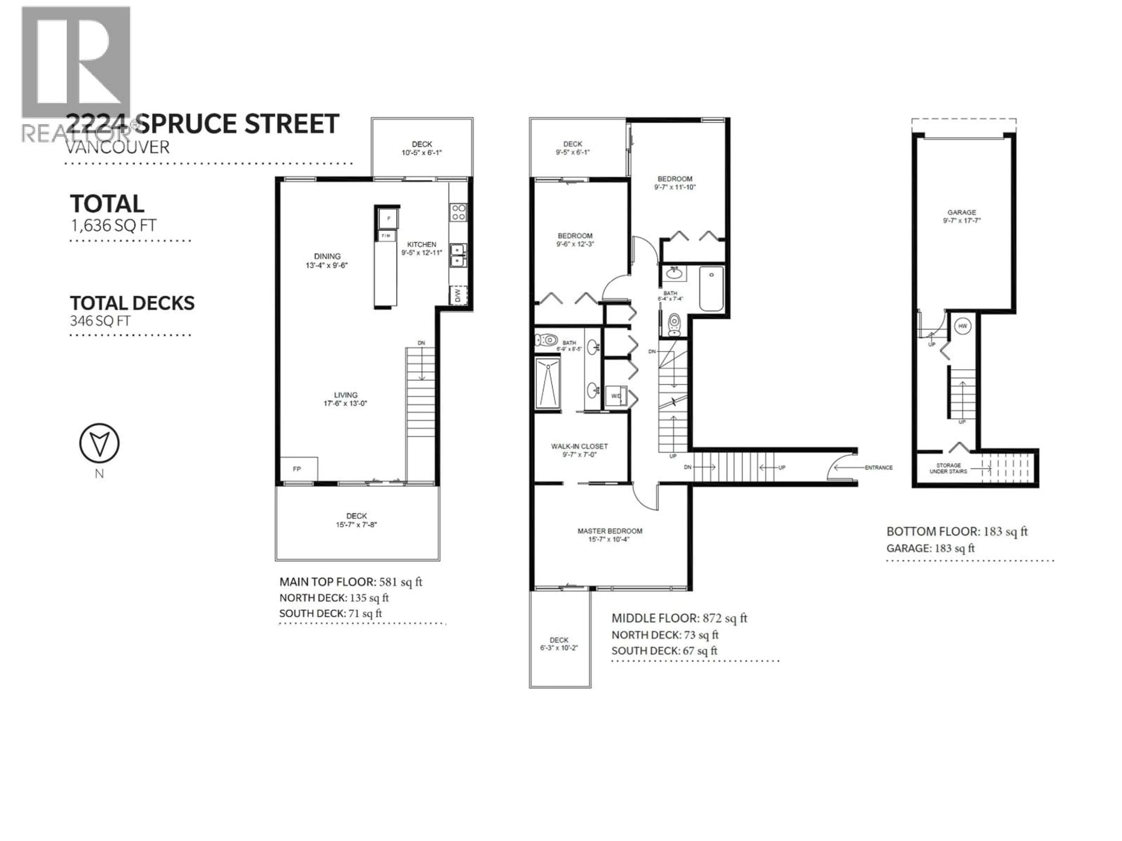 Floor plan for 2224 SPRUCE STREET, Vancouver British Columbia V6H2P3