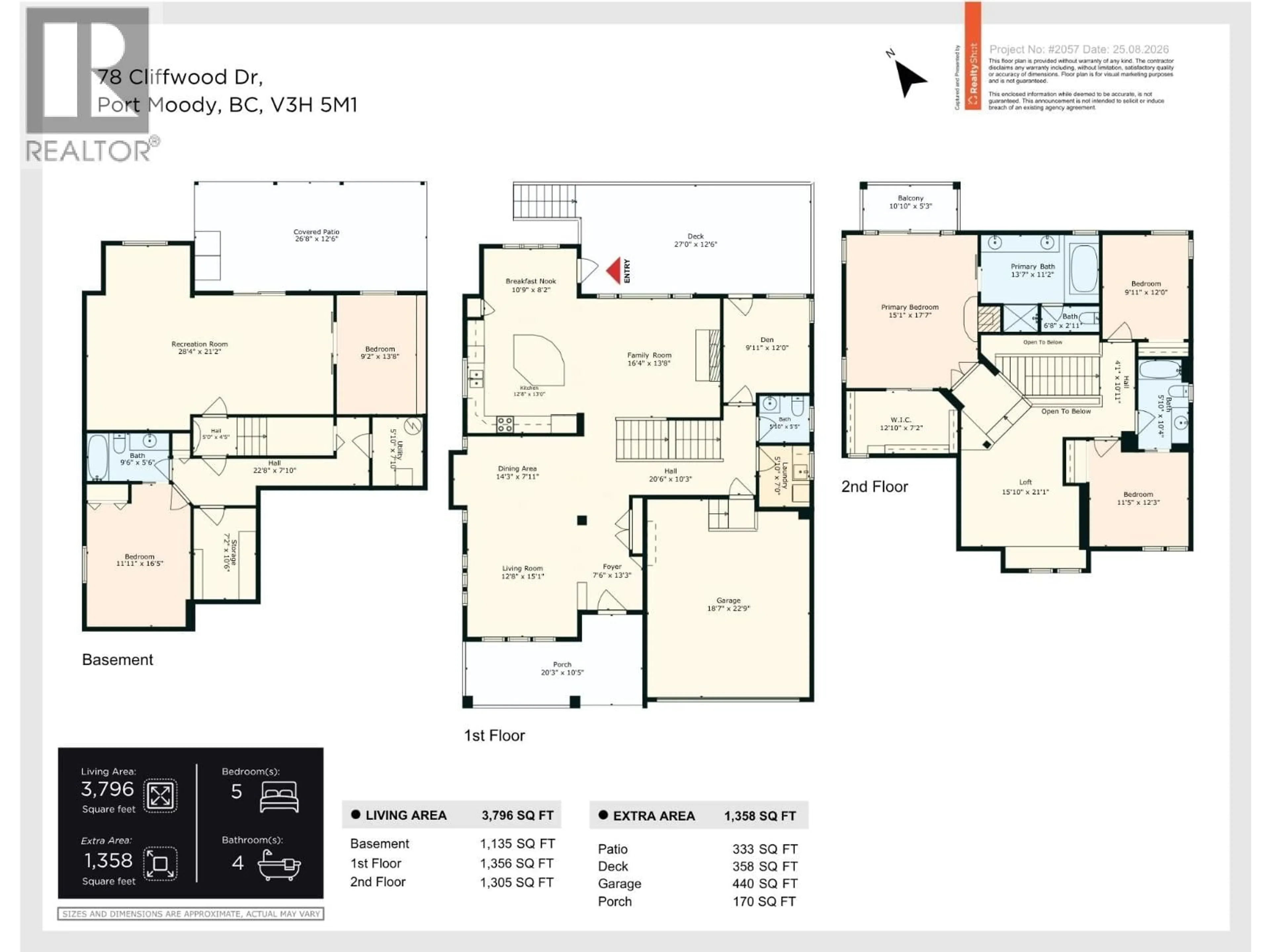 Floor plan for 78 CLIFFWOOD DRIVE, Port Moody British Columbia V3H5M1