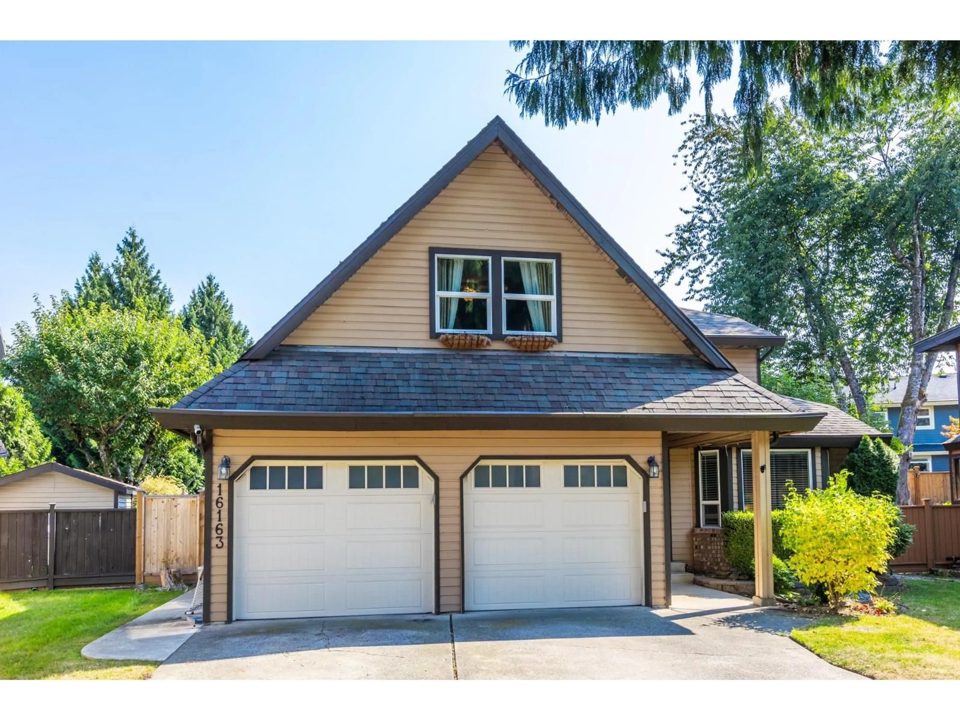Home with vinyl exterior material, street for 16163 BROOKSIDE GROVE, Surrey British Columbia V4N1S8