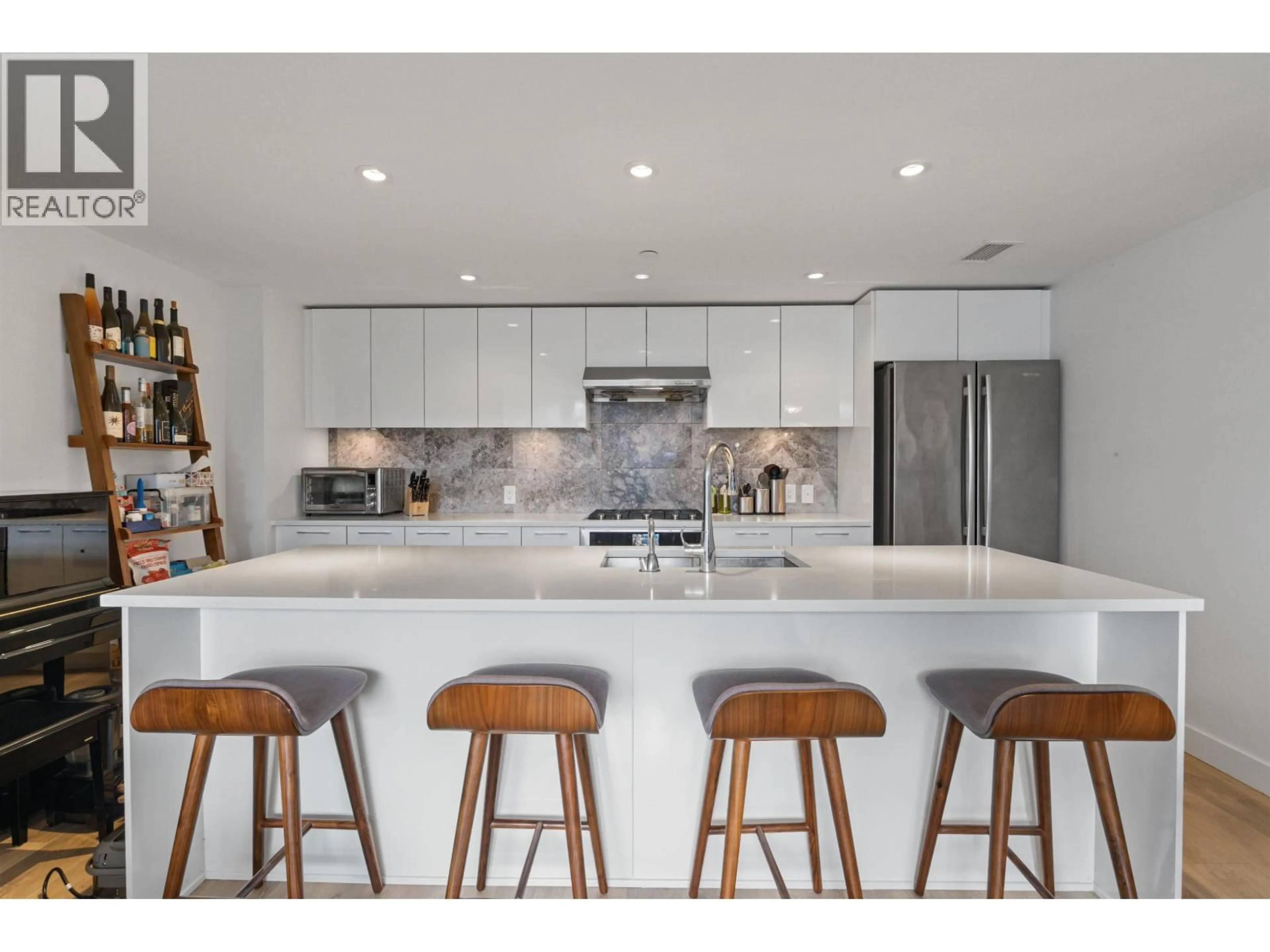 Contemporary kitchen, ceramic/tile floor for TH112 - 3565 SAWMILL CRESCENT, Vancouver British Columbia V5S0E2