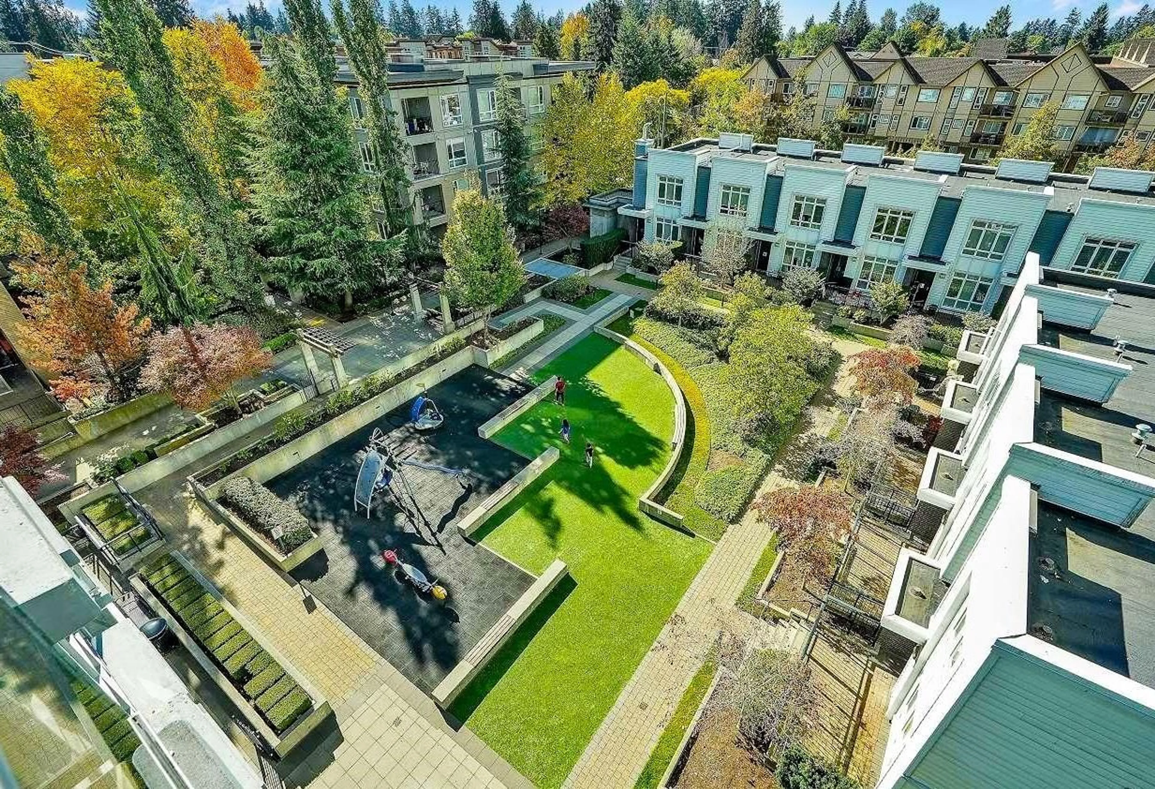 A pic from outside/outdoor area/front of a property/back of a property/a pic from drone, city buildings view from balcony for 3602 - 13325 102A AVENUE, Surrey British Columbia V3T5J7
