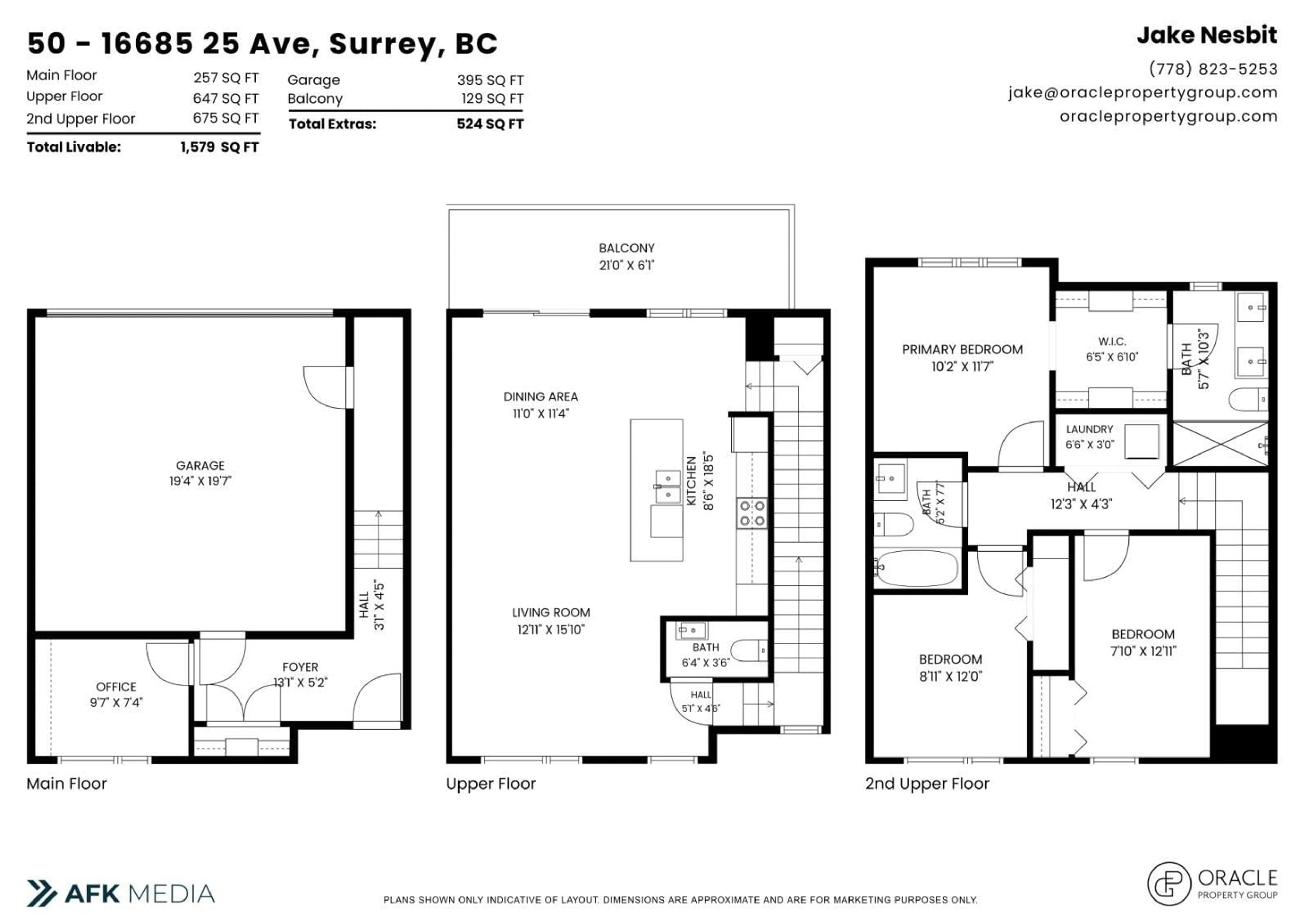 Floor plan for 50 - 16685 25 AVENUE, Surrey British Columbia V3Z0Z4