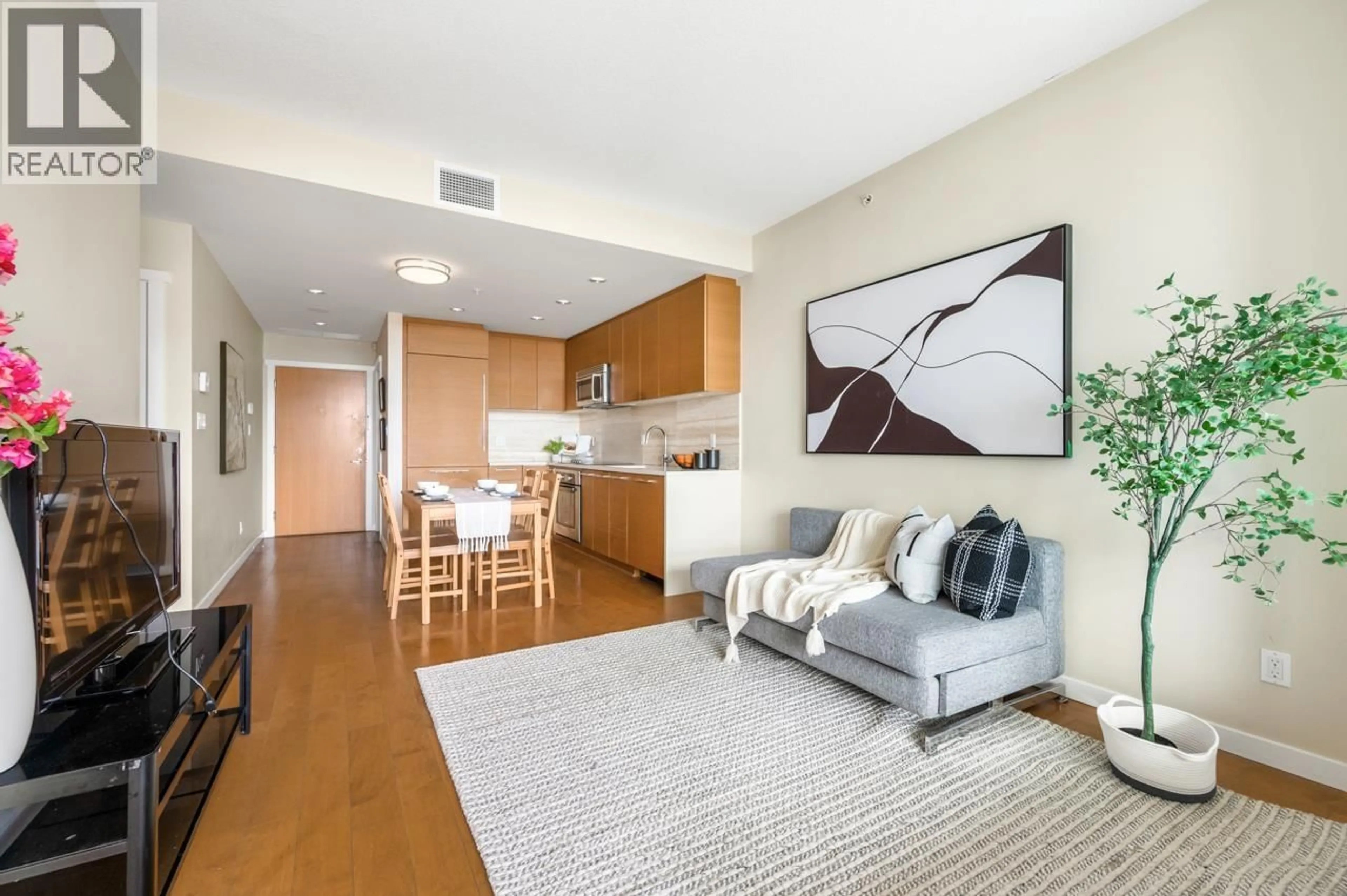 Living room with furniture, unknown for 1503 - 5728 BERTON AVENUE, Vancouver British Columbia V6S0E5