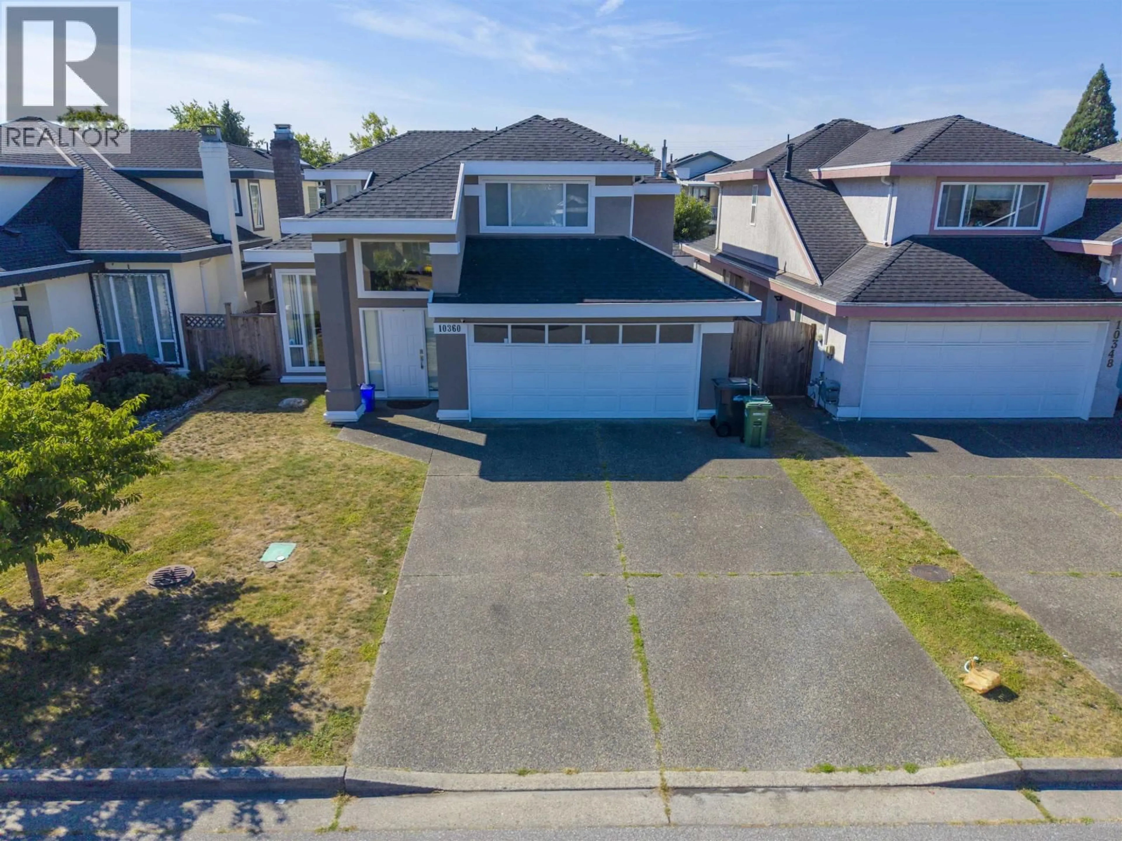 A pic from outside/outdoor area/front of a property/back of a property/a pic from drone, street for 10360 HALL AVENUE, Richmond British Columbia V6X3T9