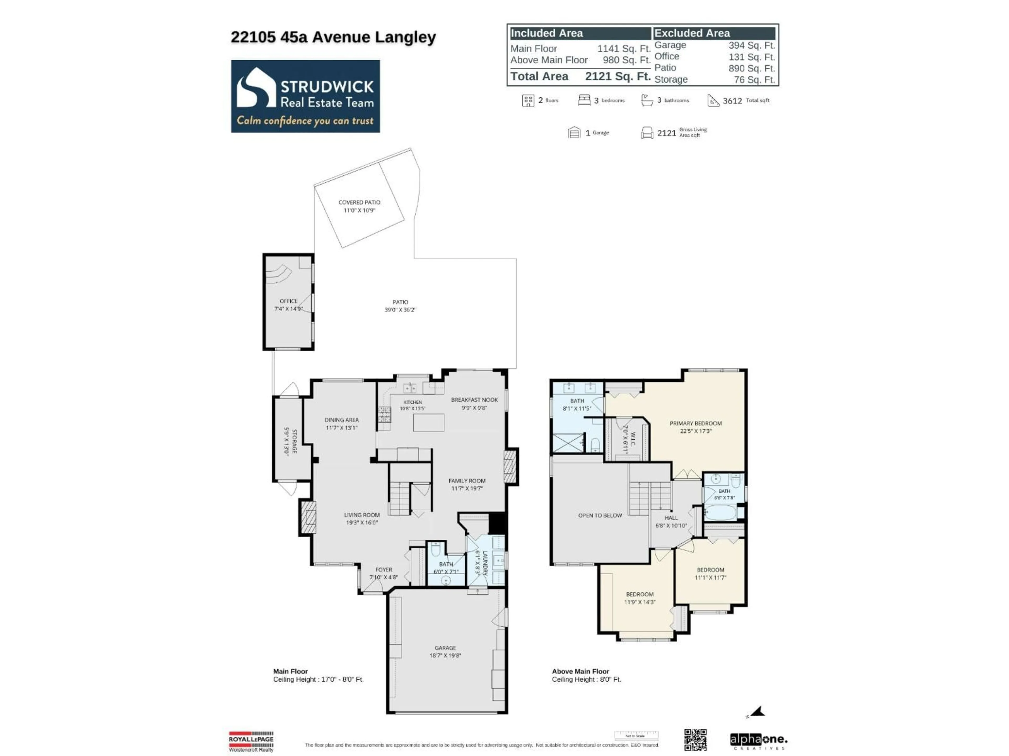 Floor plan for 22105 45A AVENUE, Langley British Columbia V2Z1B5