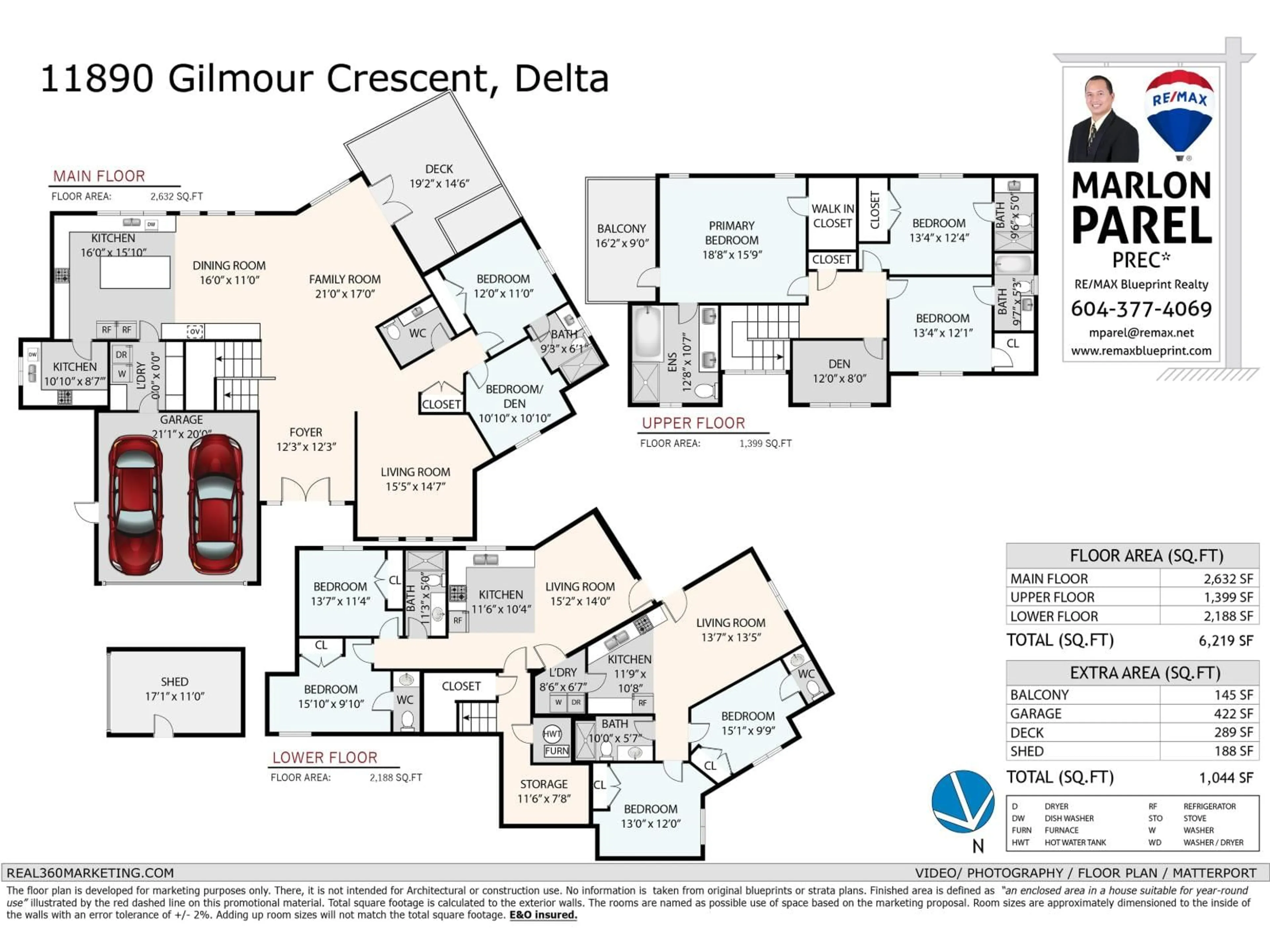 Floor plan for 11890 GILMOUR CRESCENT, Delta British Columbia V4C1L1