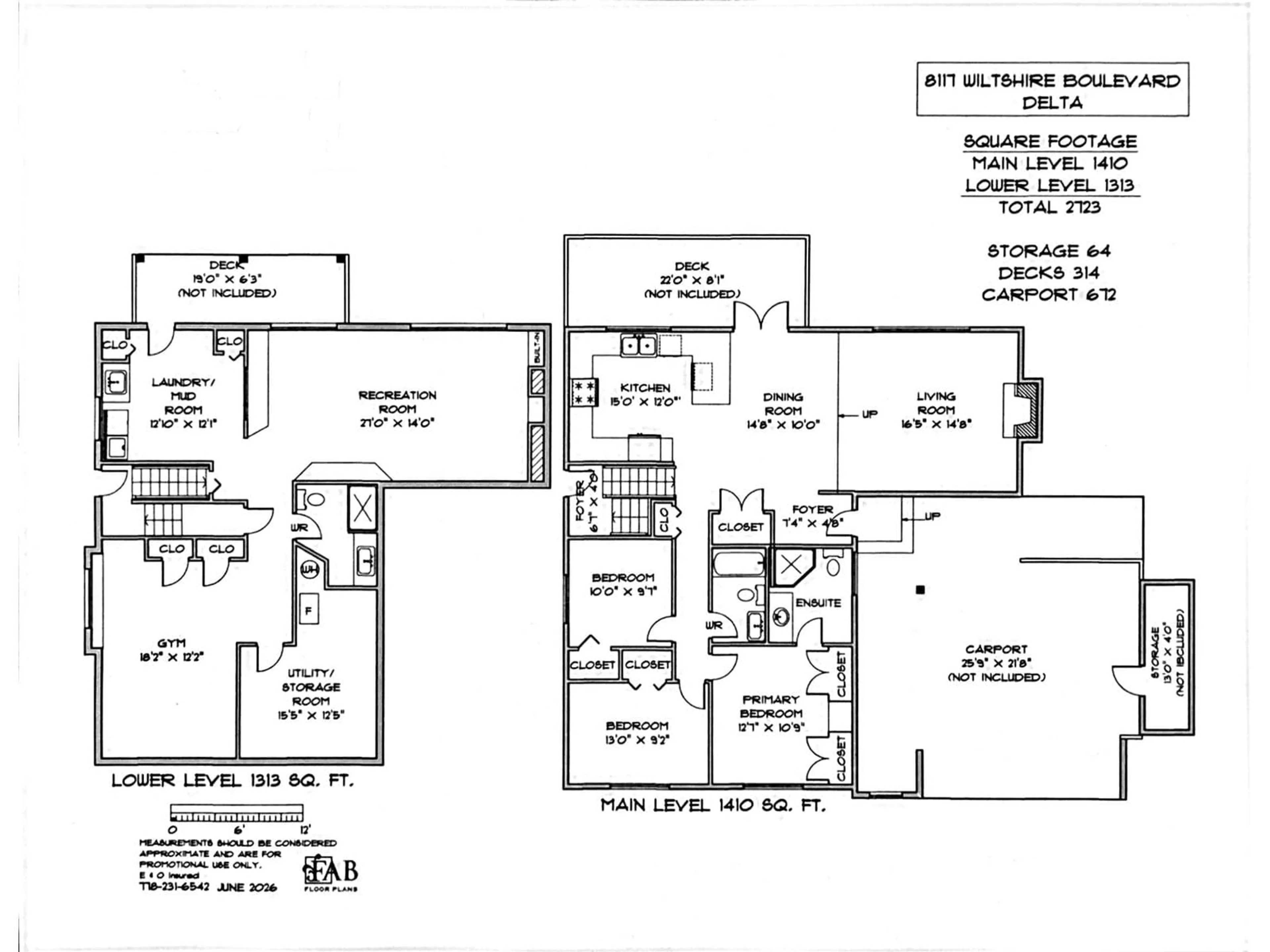 Floor plan for 8117 WILTSHIRE BOULEVARD, Delta British Columbia V4C4B5