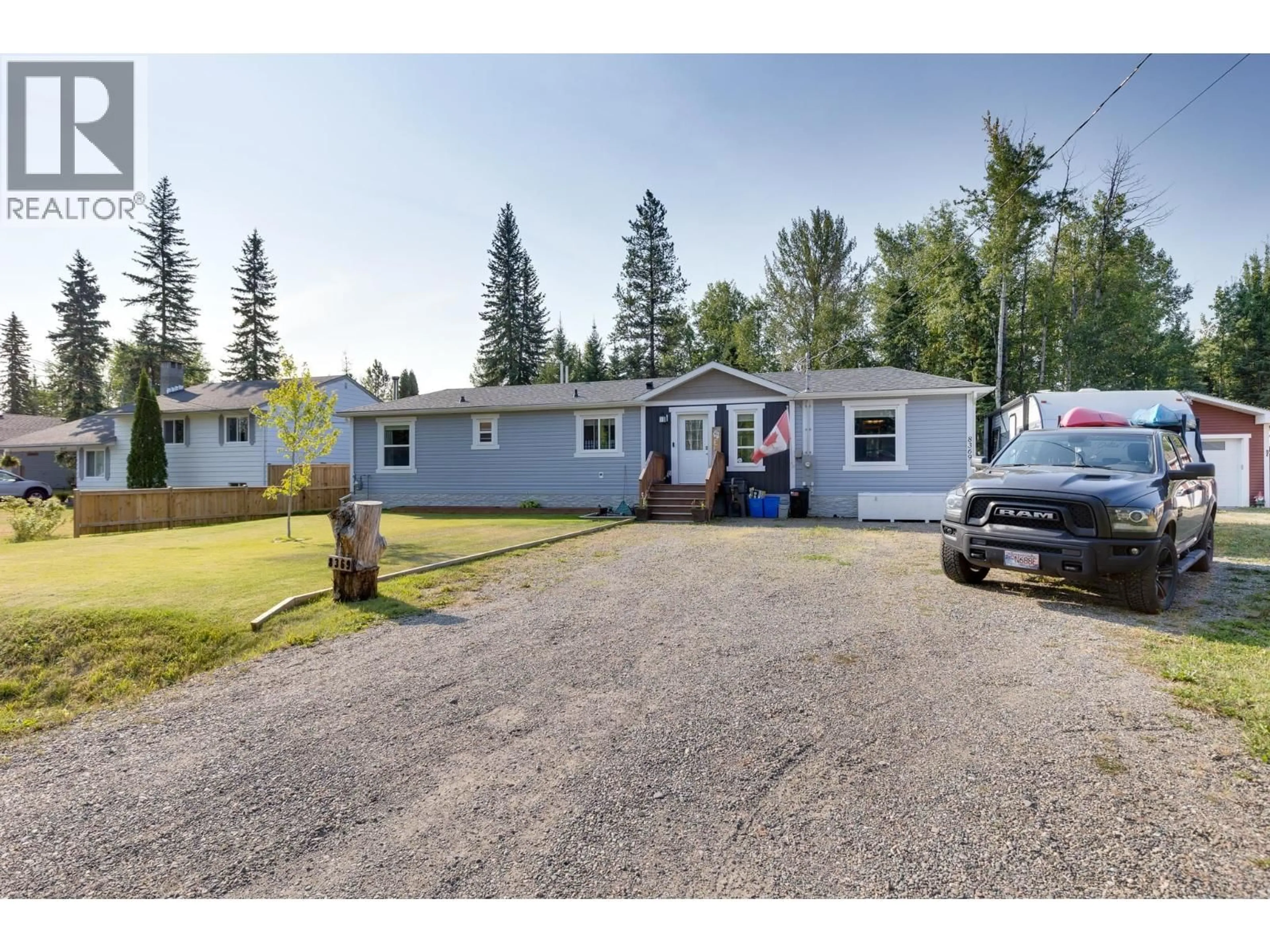 A pic from outside/outdoor area/front of a property/back of a property/a pic from drone, street for 8369 CANTLE DRIVE, Prince George British Columbia V2N6N3