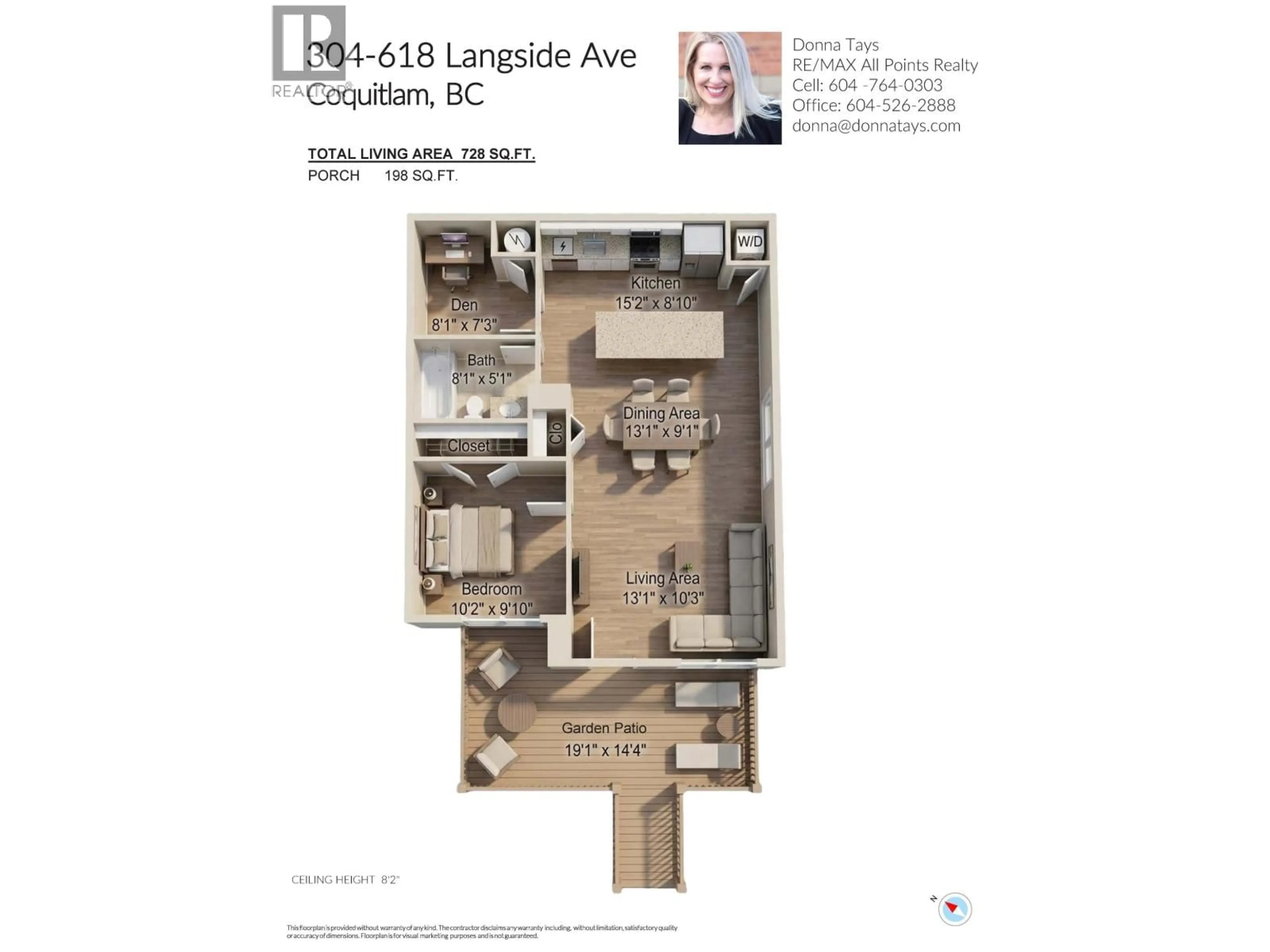 Floor plan for 304 - 618 LANGSIDE AVENUE, Coquitlam British Columbia V3J0B8