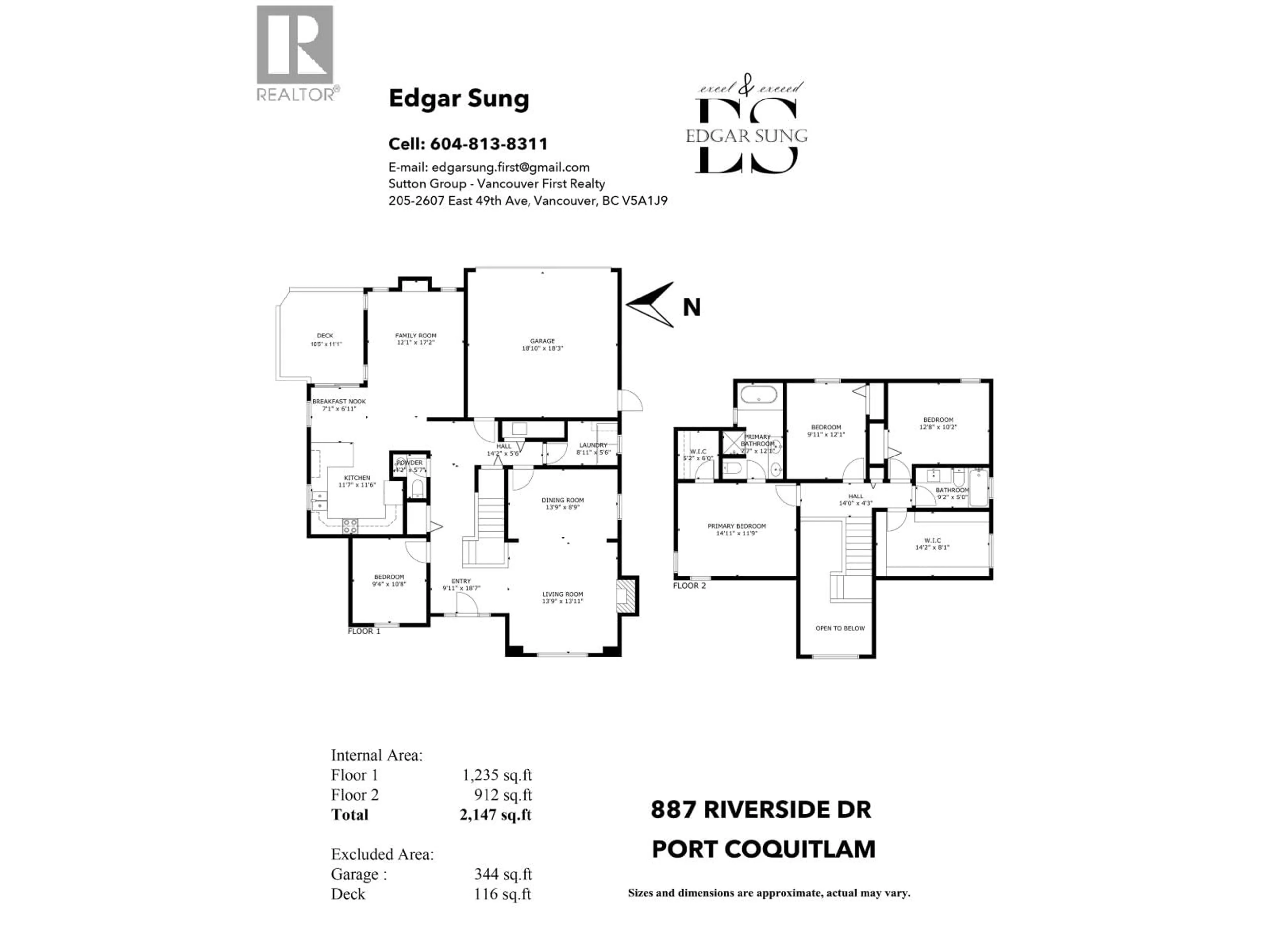 Floor plan for 887 RIVERSIDE DRIVE, Port Coquitlam British Columbia V3B7T6
