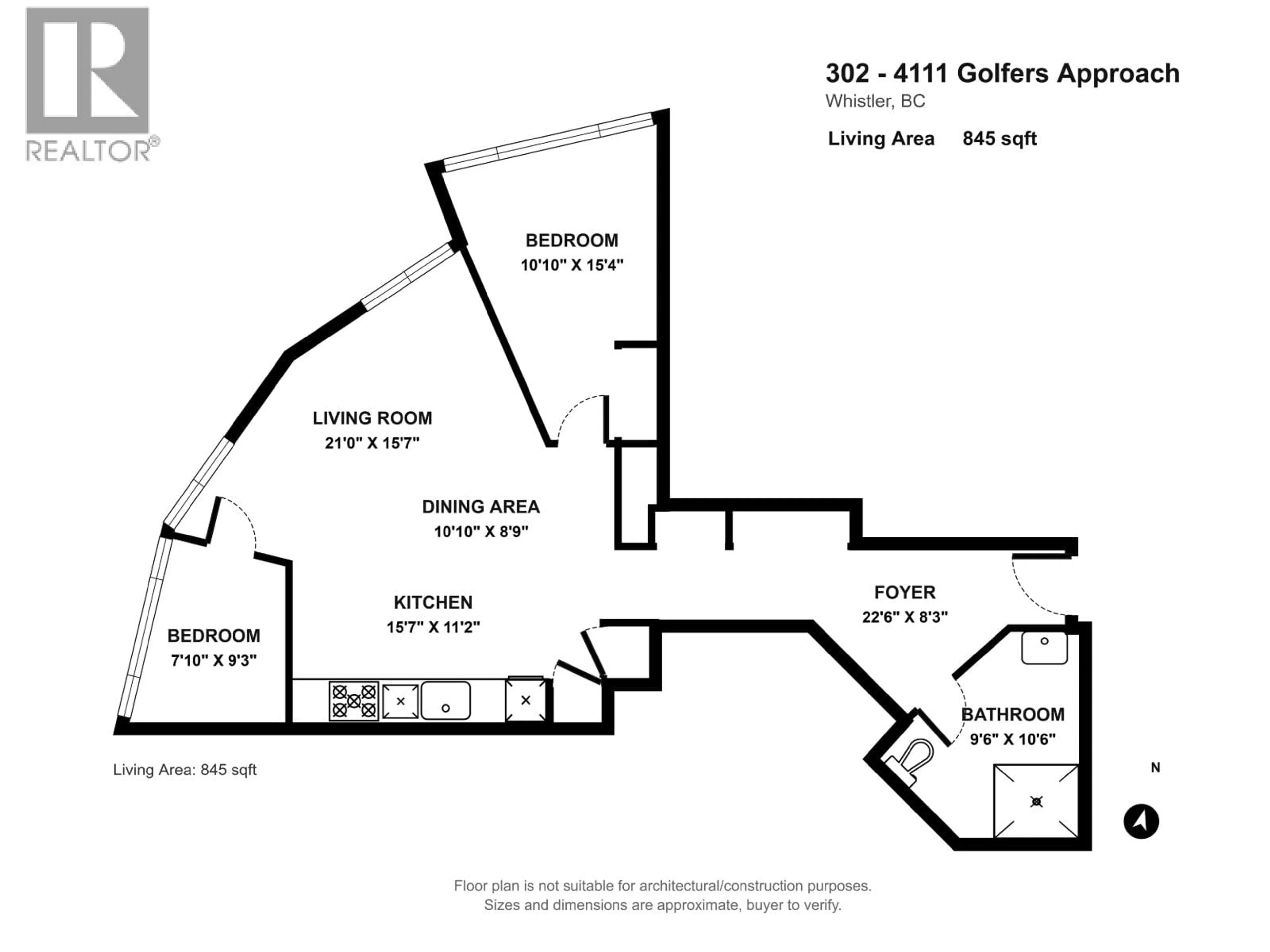 Floor plan for 302 - 4111 GOLFERS APPROACH, Whistler British Columbia V8E1A4