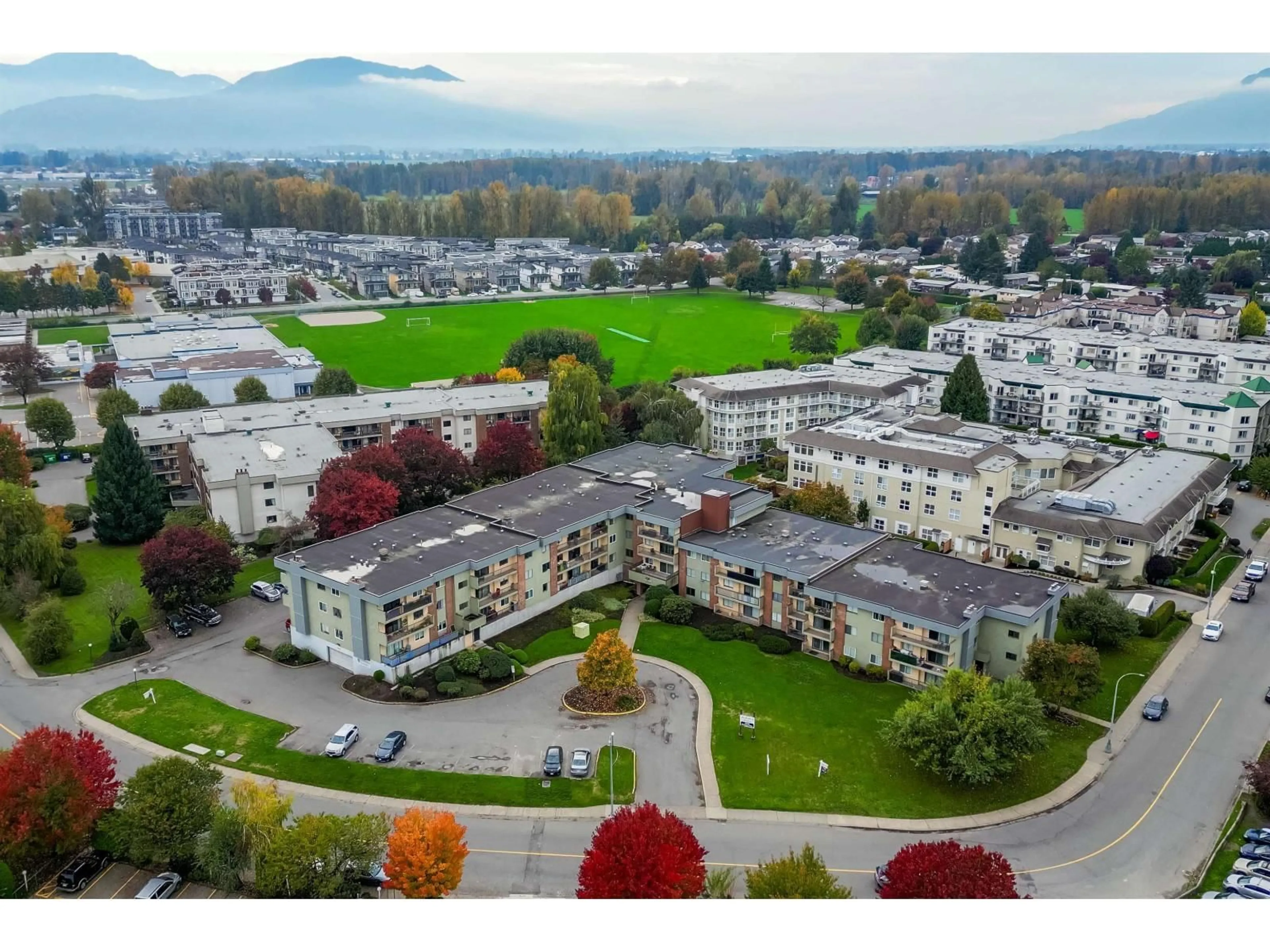 A pic from outside/outdoor area/front of a property/back of a property/a pic from drone, mountain view for 115 - 45598 MCINTOSH DRIVE, Chilliwack British Columbia V2P7J3
