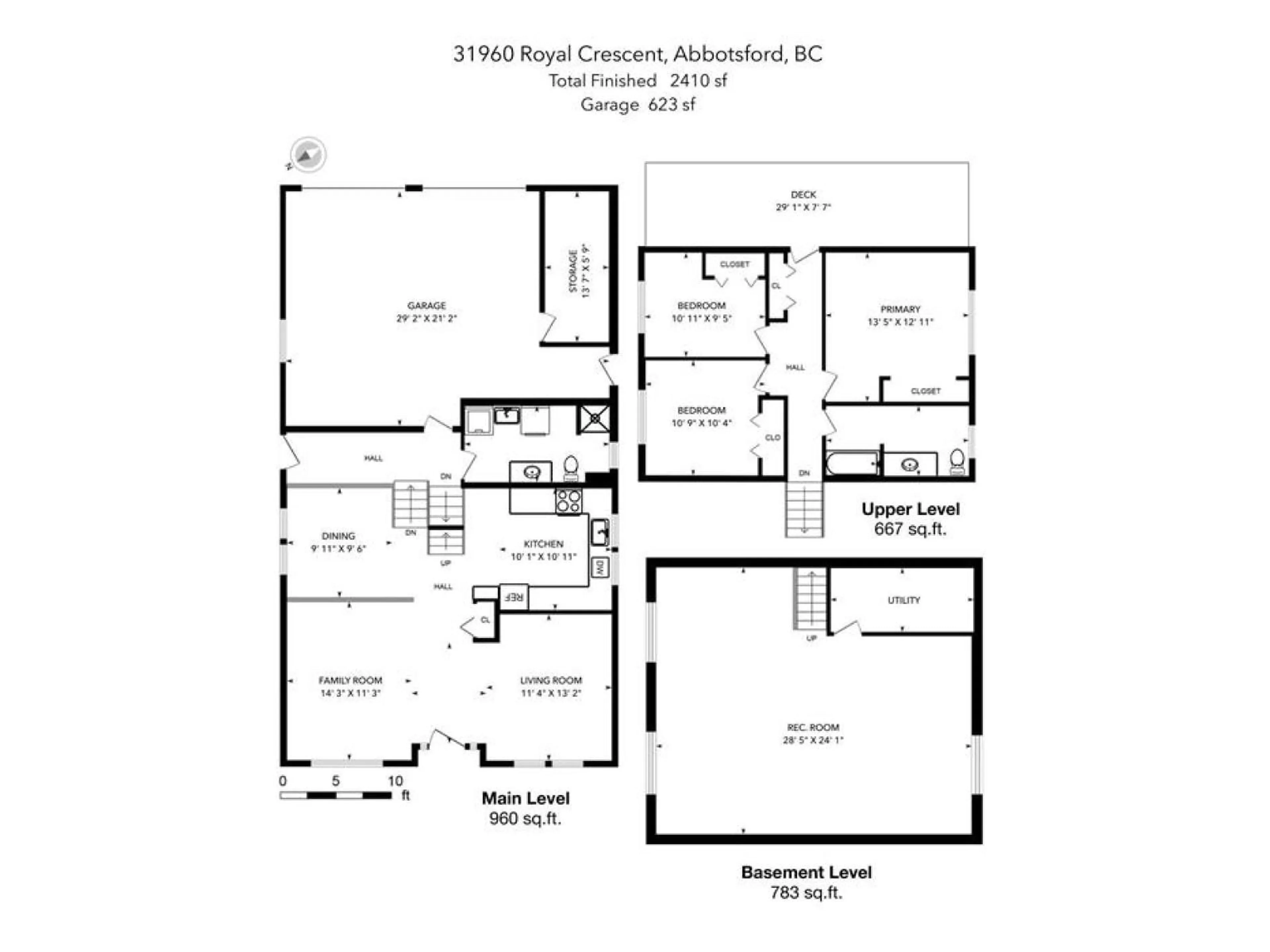 Floor plan for 31960 ROYAL CRESCENT, Abbotsford British Columbia V2T2J3