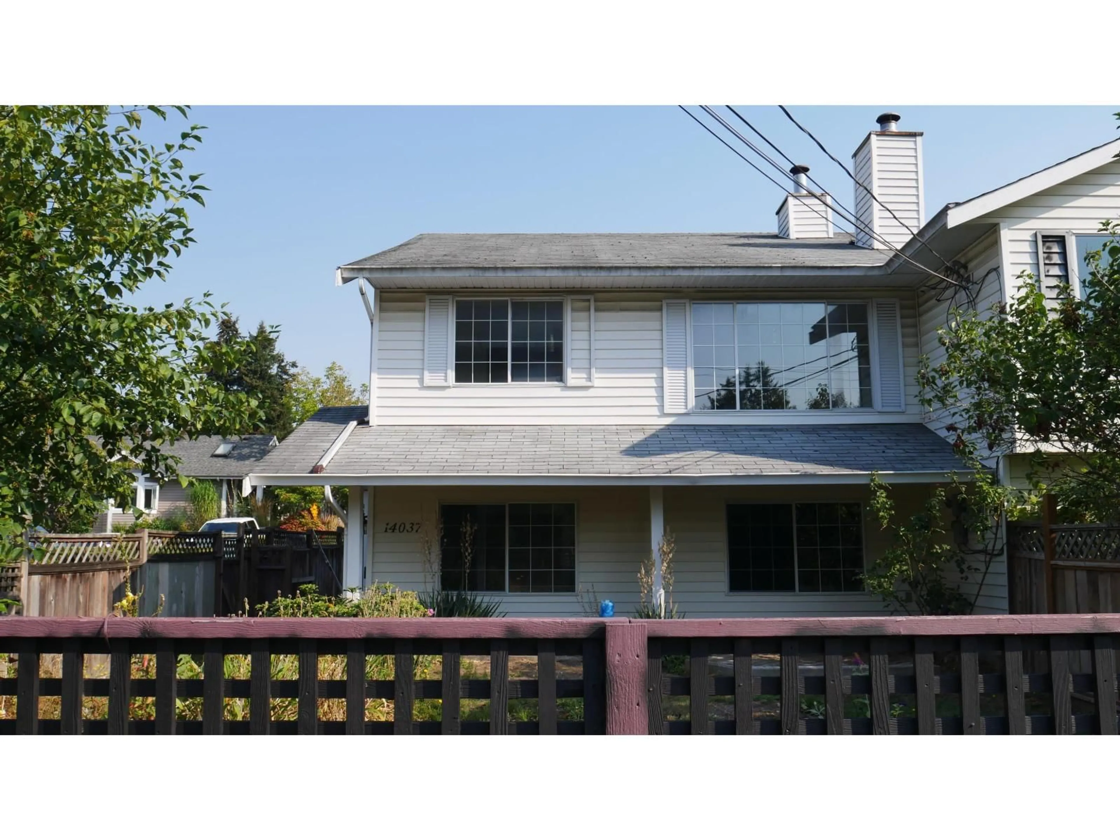 Home with vinyl exterior material, street for 14037 16 AVENUE, Surrey British Columbia V4A1P9