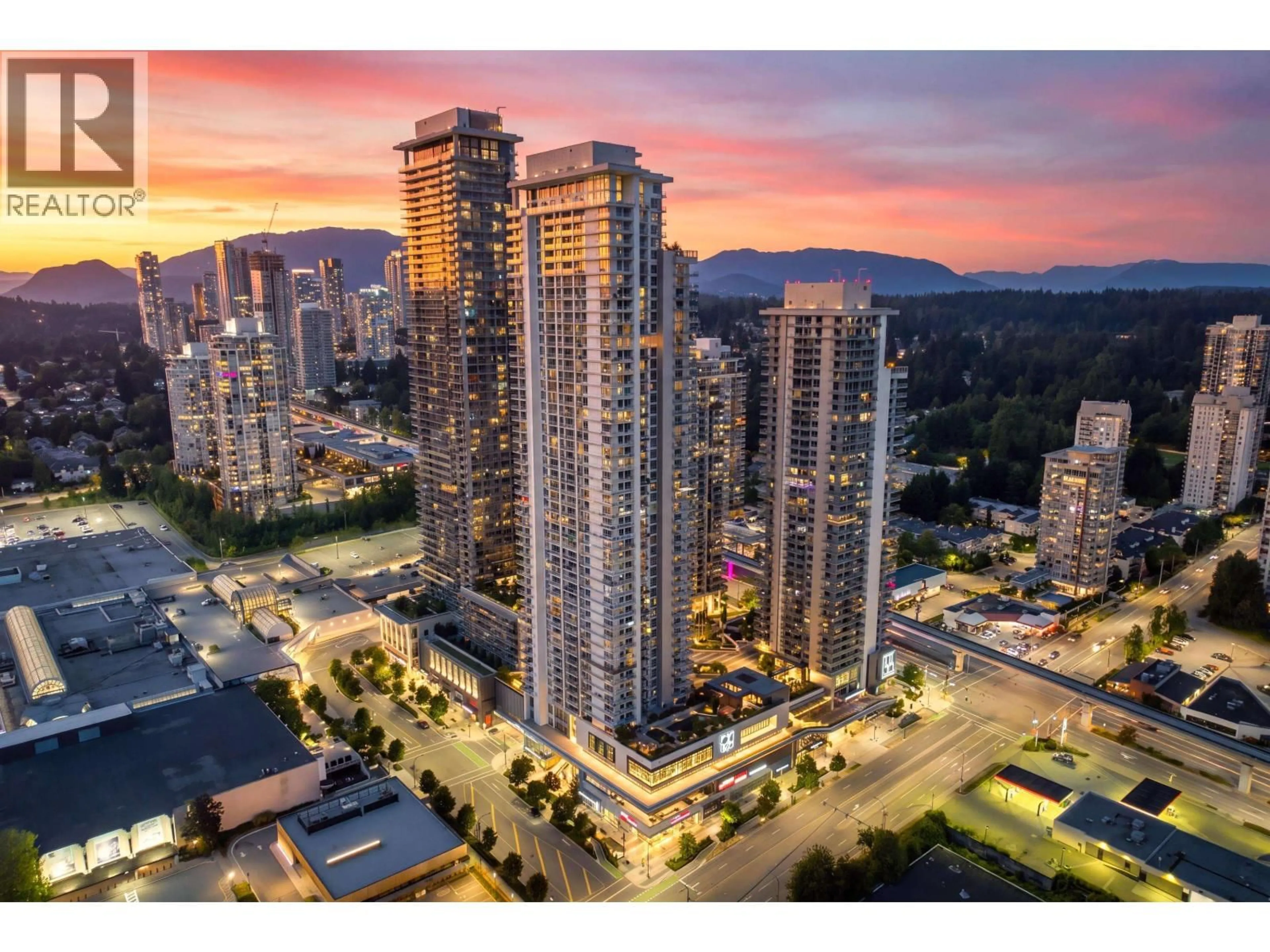 A pic from outside/outdoor area/front of a property/back of a property/a pic from drone, city buildings view from balcony for 1511 - 3833 EVERGREEN PLACE, Burnaby British Columbia V3J0M2