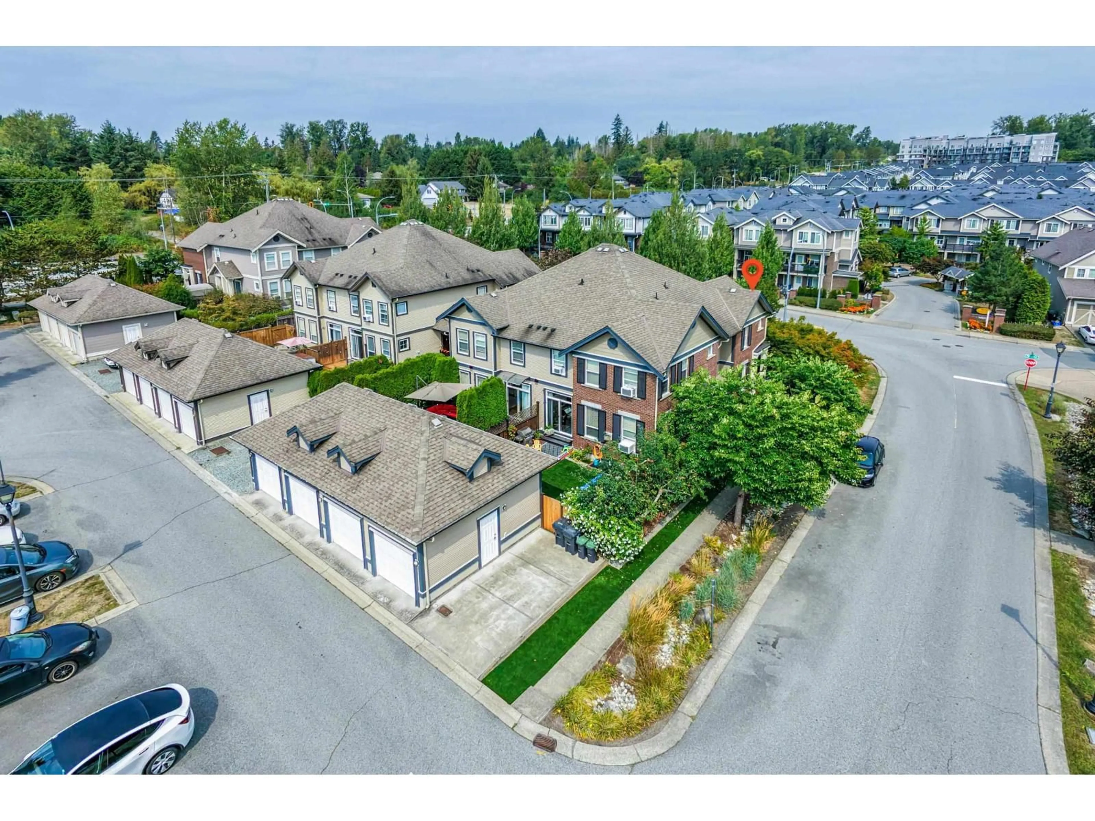 A pic from outside/outdoor area/front of a property/back of a property/a pic from drone, street for 1 - 20832 70 AVENUE, Langley British Columbia V2Y0G1