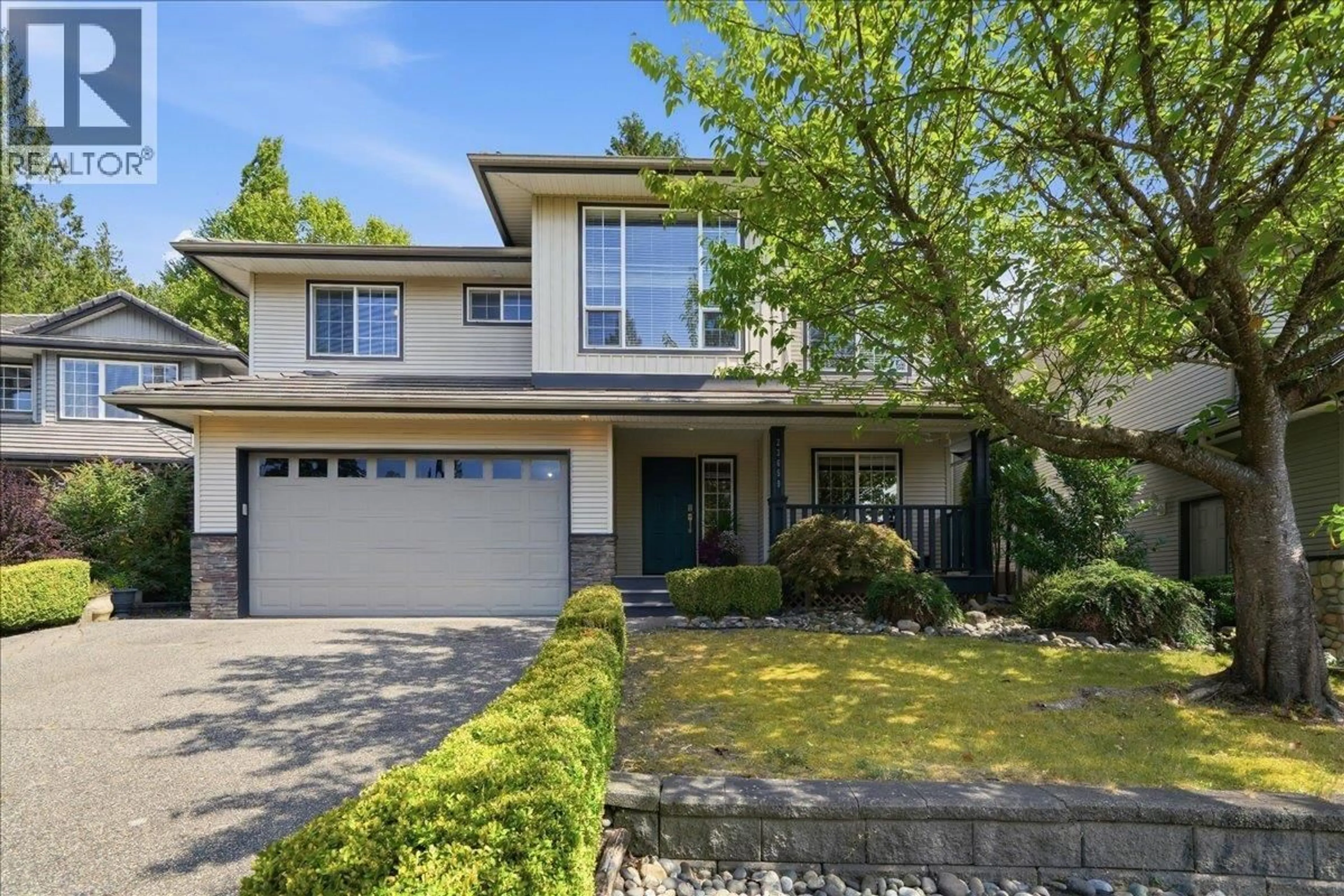 Home with vinyl exterior material, street for 23659 ROCK RIDGE DRIVE, Maple Ridge British Columbia V4R2W2