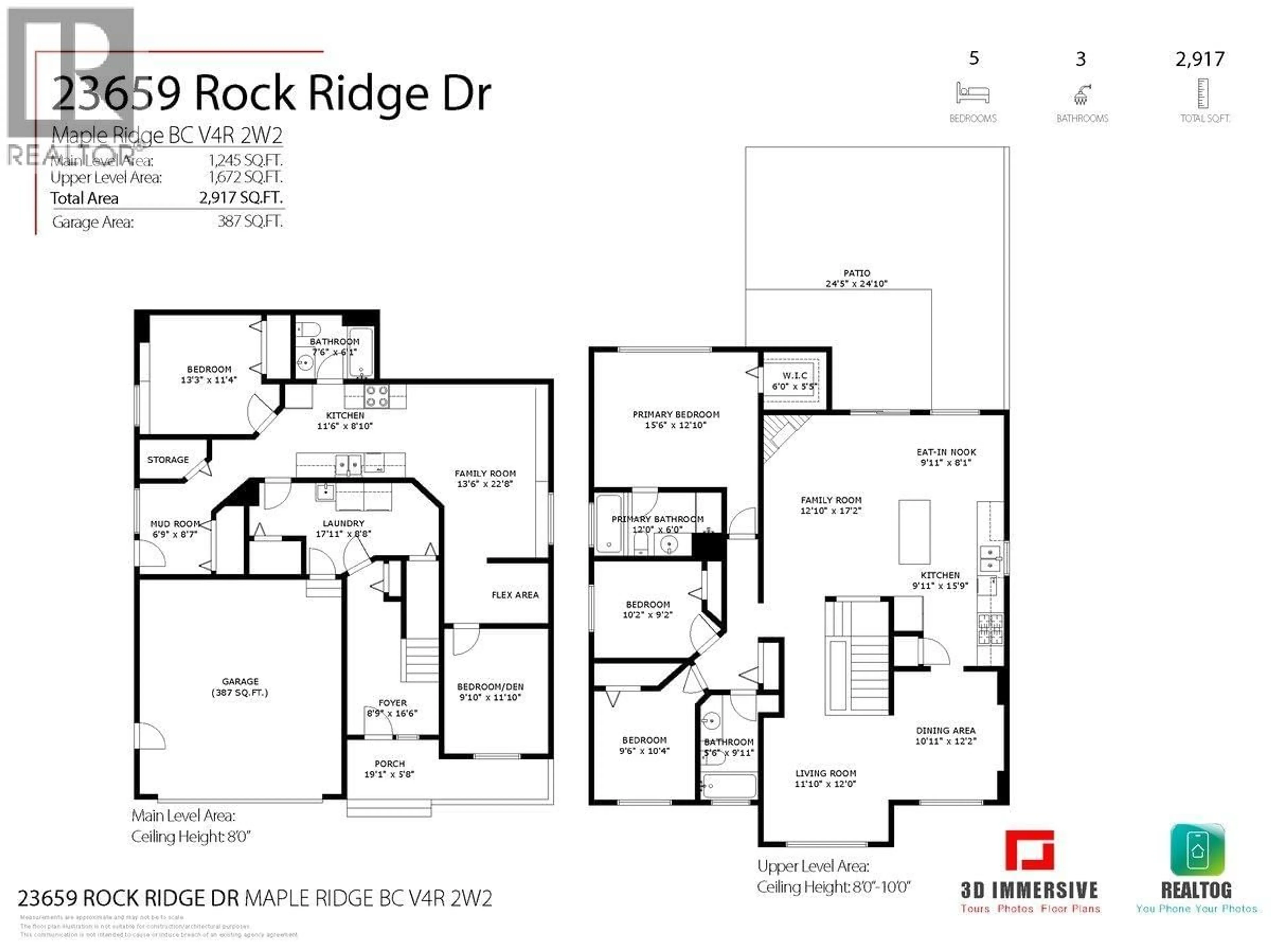 Floor plan for 23659 ROCK RIDGE DRIVE, Maple Ridge British Columbia V4R2W2