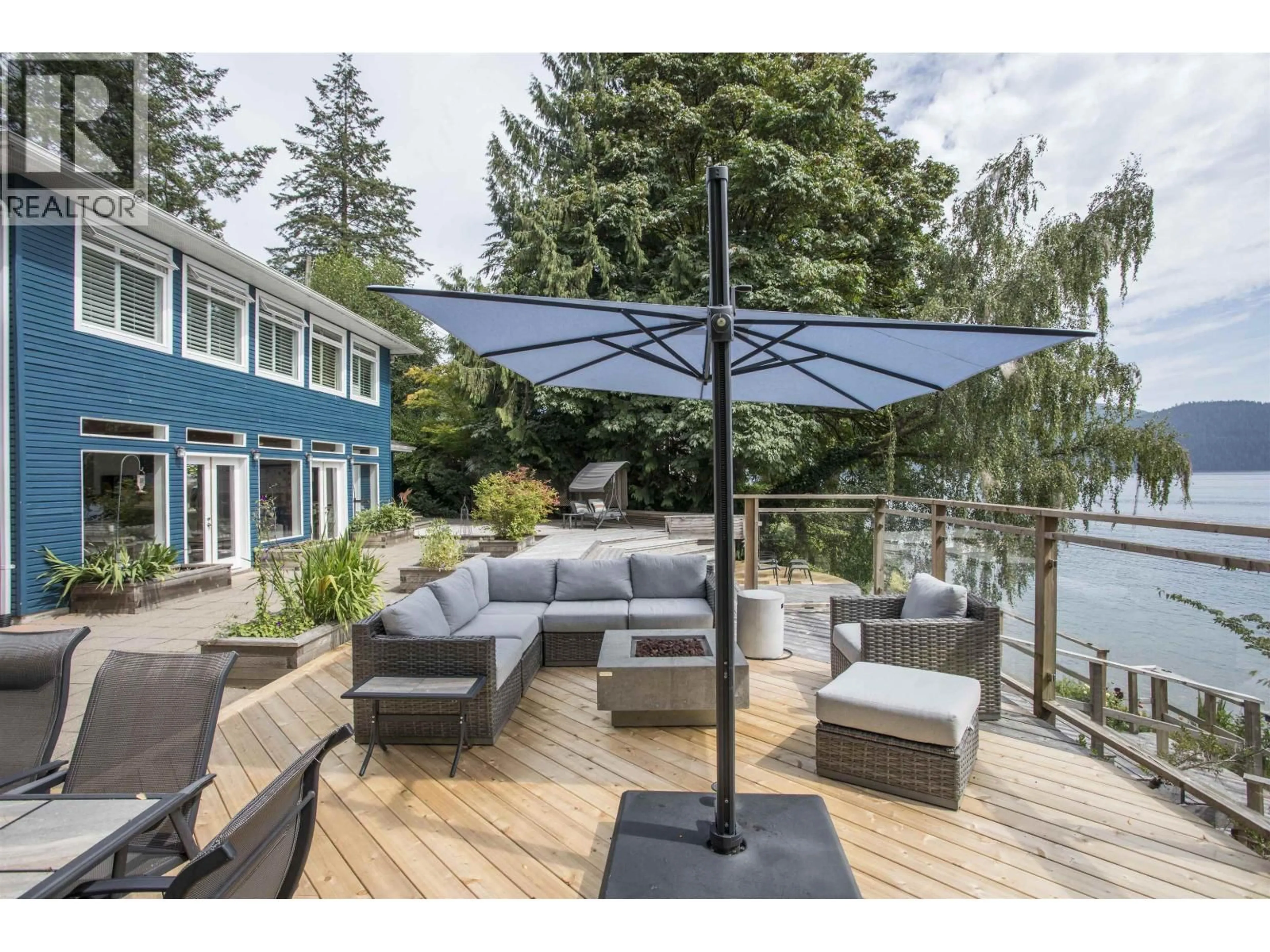 Patio, water/lake/river/ocean view for 5439 INDIAN RIVER DRIVE, North Vancouver British Columbia V7G2T7