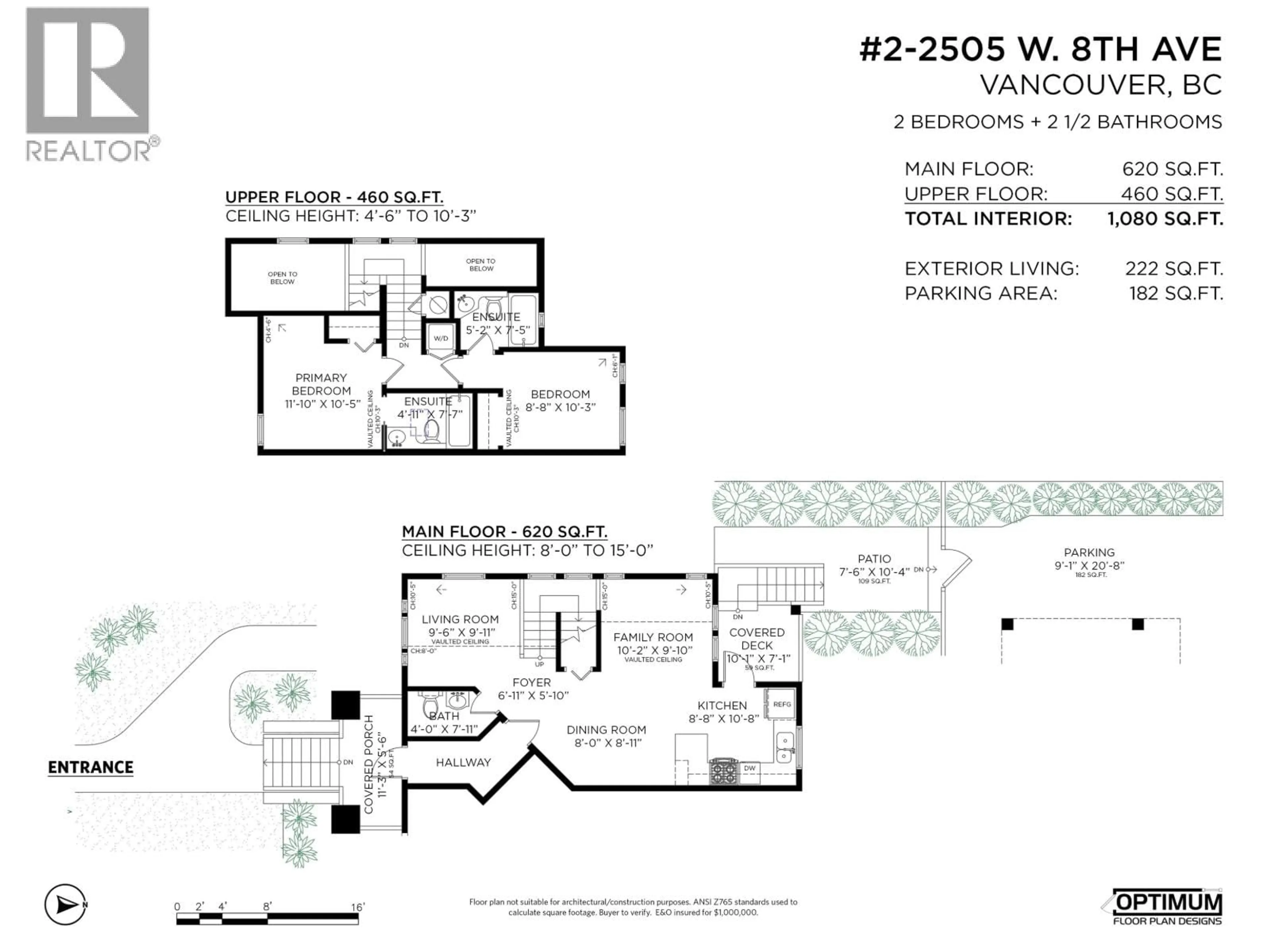Floor plan for 2 - 2505 8TH AVENUE, Vancouver British Columbia V6K2B3