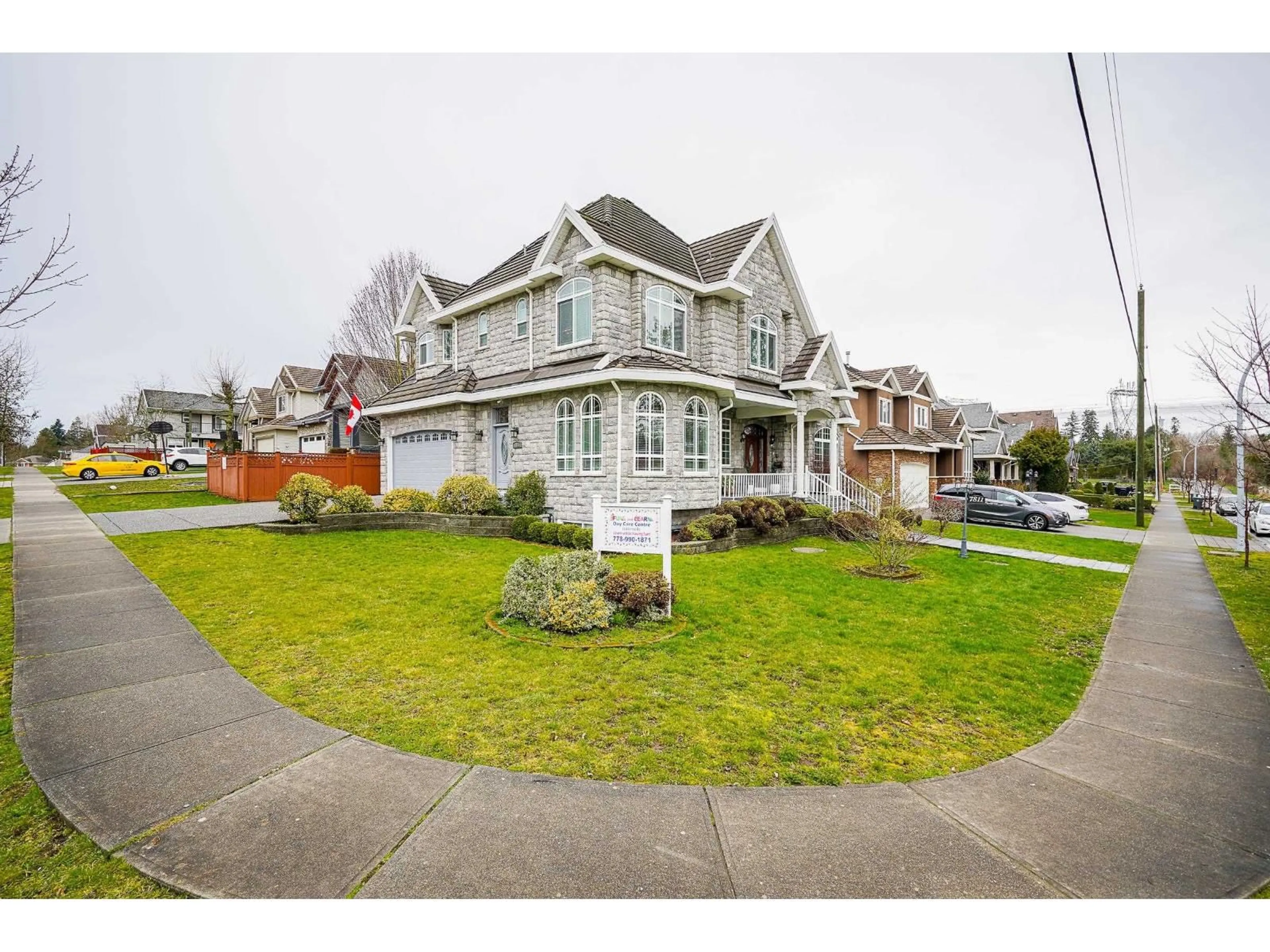 A pic from outside/outdoor area/front of a property/back of a property/a pic from drone, street for 7811 148 AVENUE, Surrey British Columbia V3S3G1