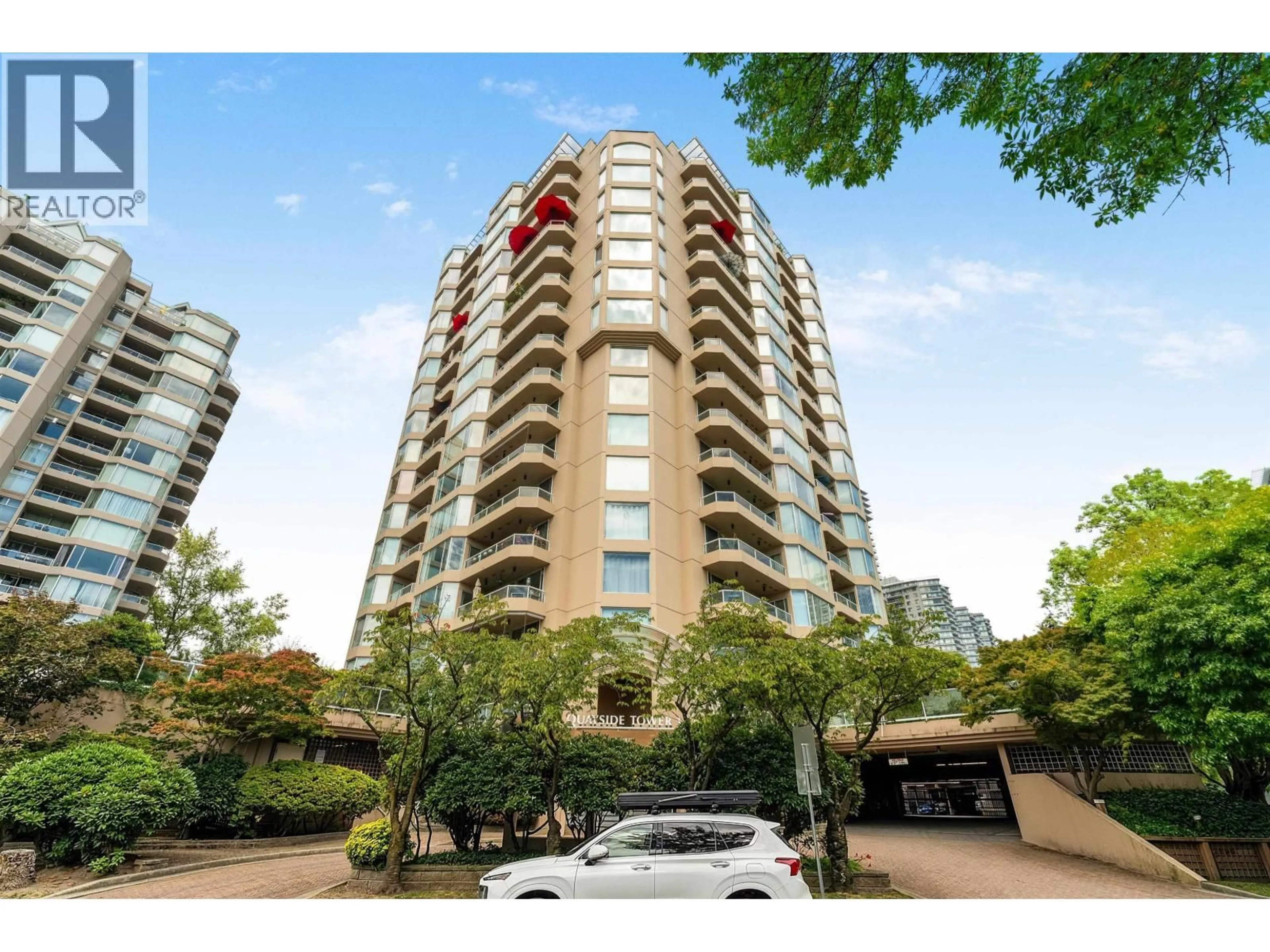 A pic from outside/outdoor area/front of a property/back of a property/a pic from drone, unknown for 1206 - 1045 QUAYSIDE DRIVE, New Westminster British Columbia V3M6C9