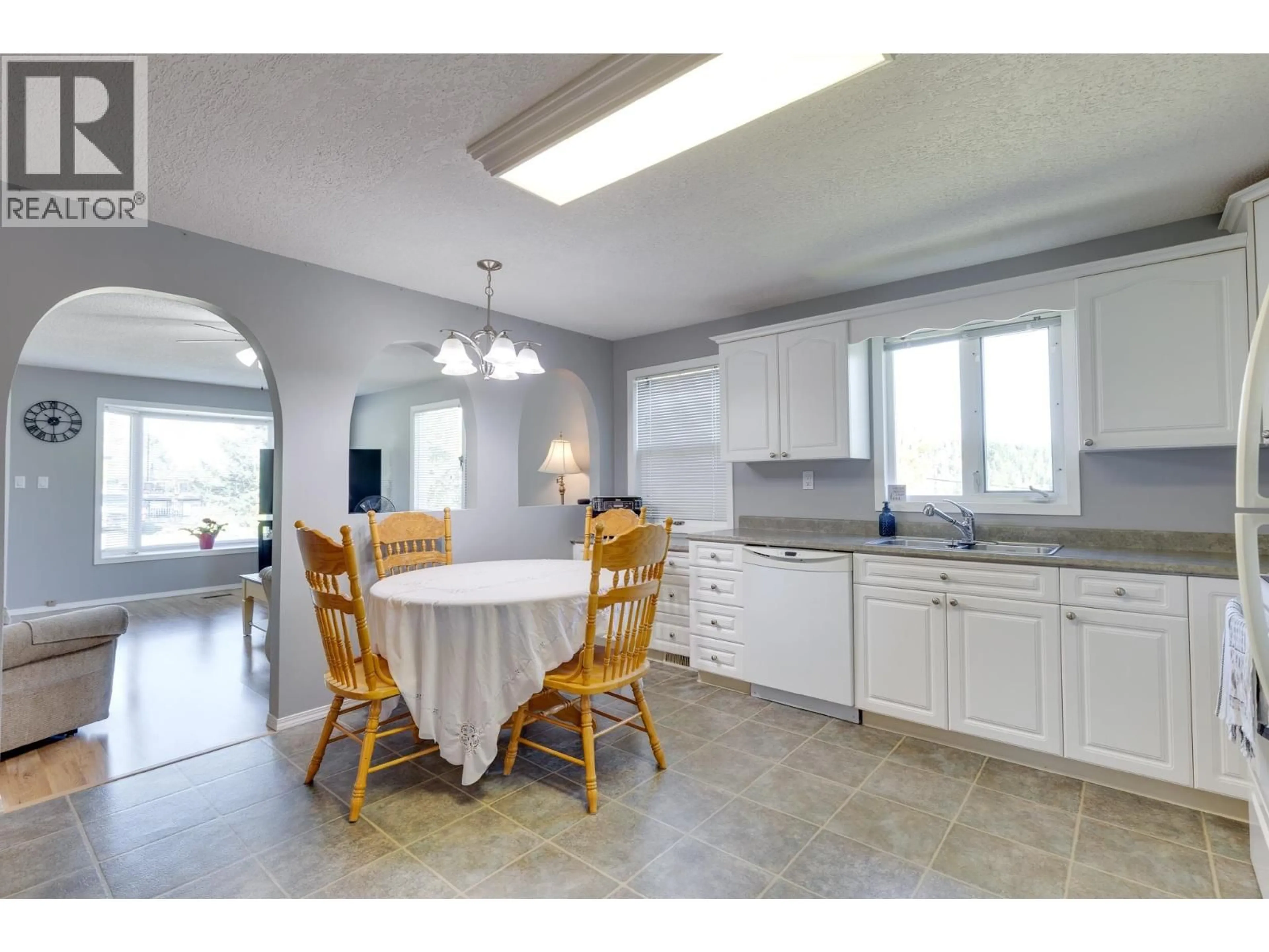 Open concept kitchen, ceramic/tile floor for 7116 TONY ROAD, Prince George British Columbia V2N5P4