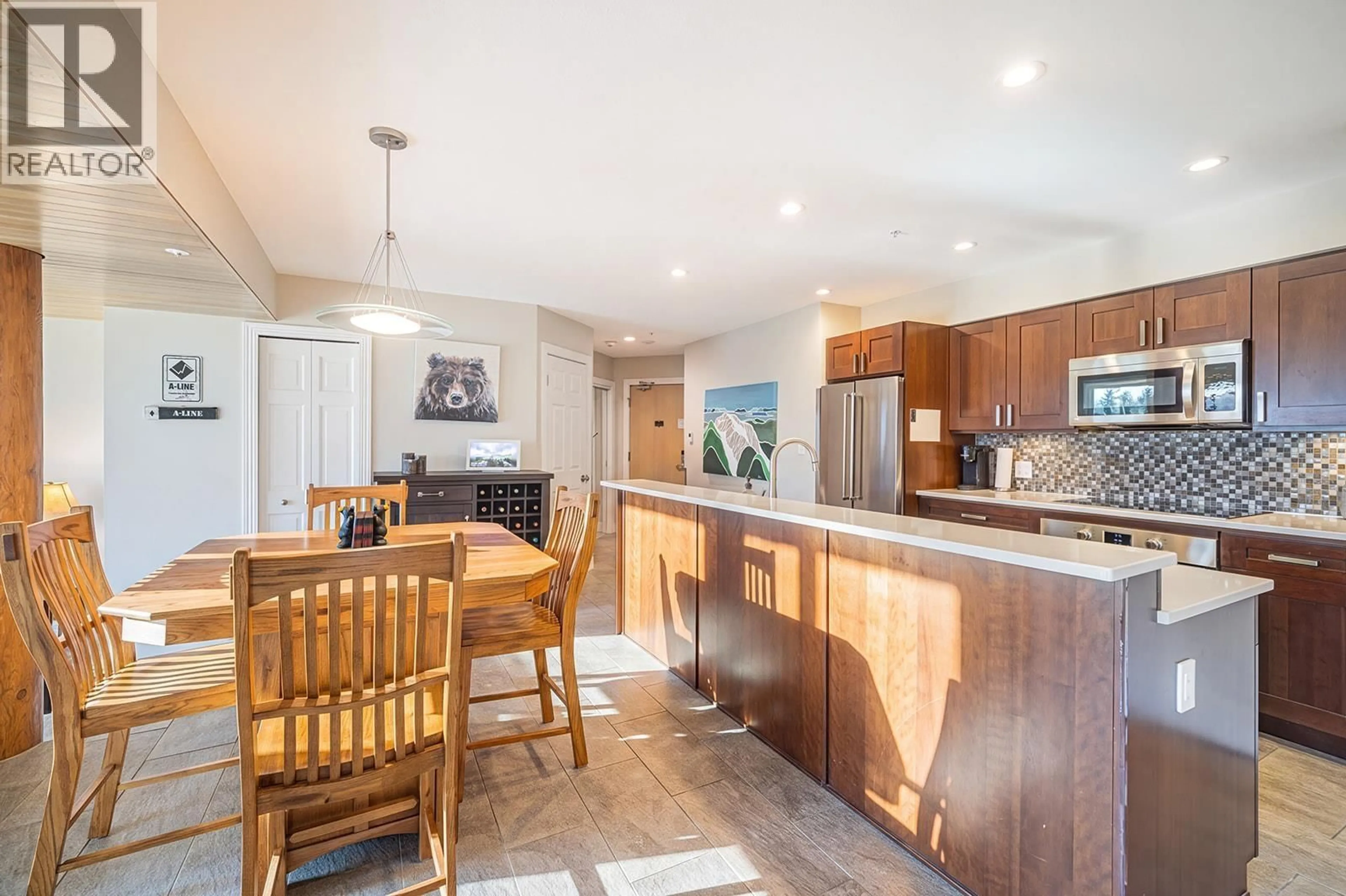 Open concept kitchen, ceramic/tile floor for 203 - 3217 BLUEBERRY DRIVE, Whistler British Columbia V8E0B8