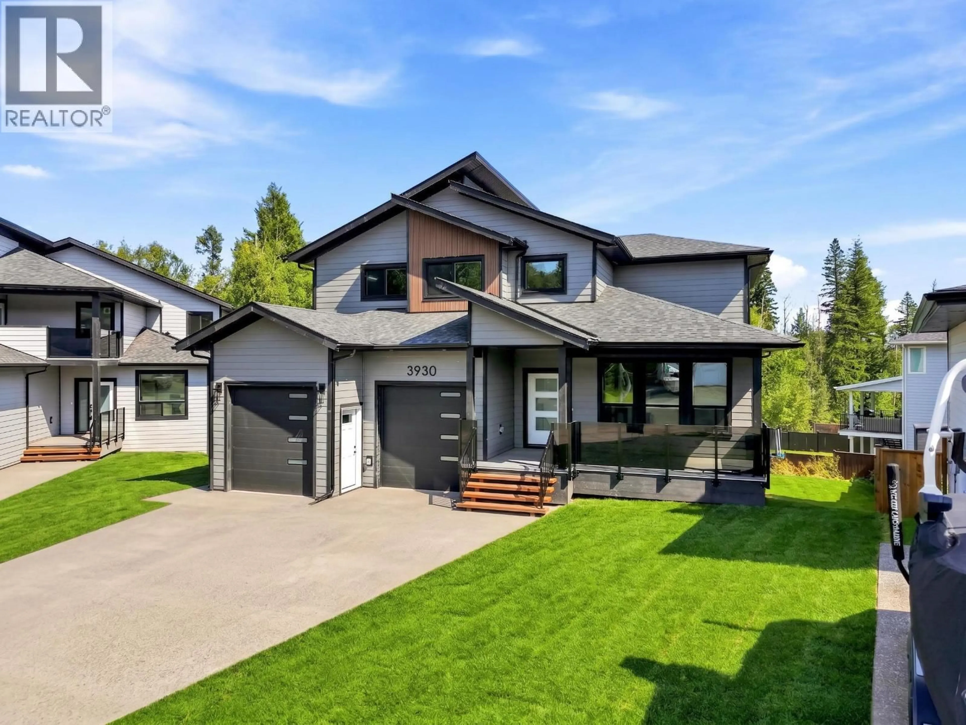 Home with vinyl exterior material, street for 3930 ESTABROOK COURT, Prince George British Columbia V2N0G3