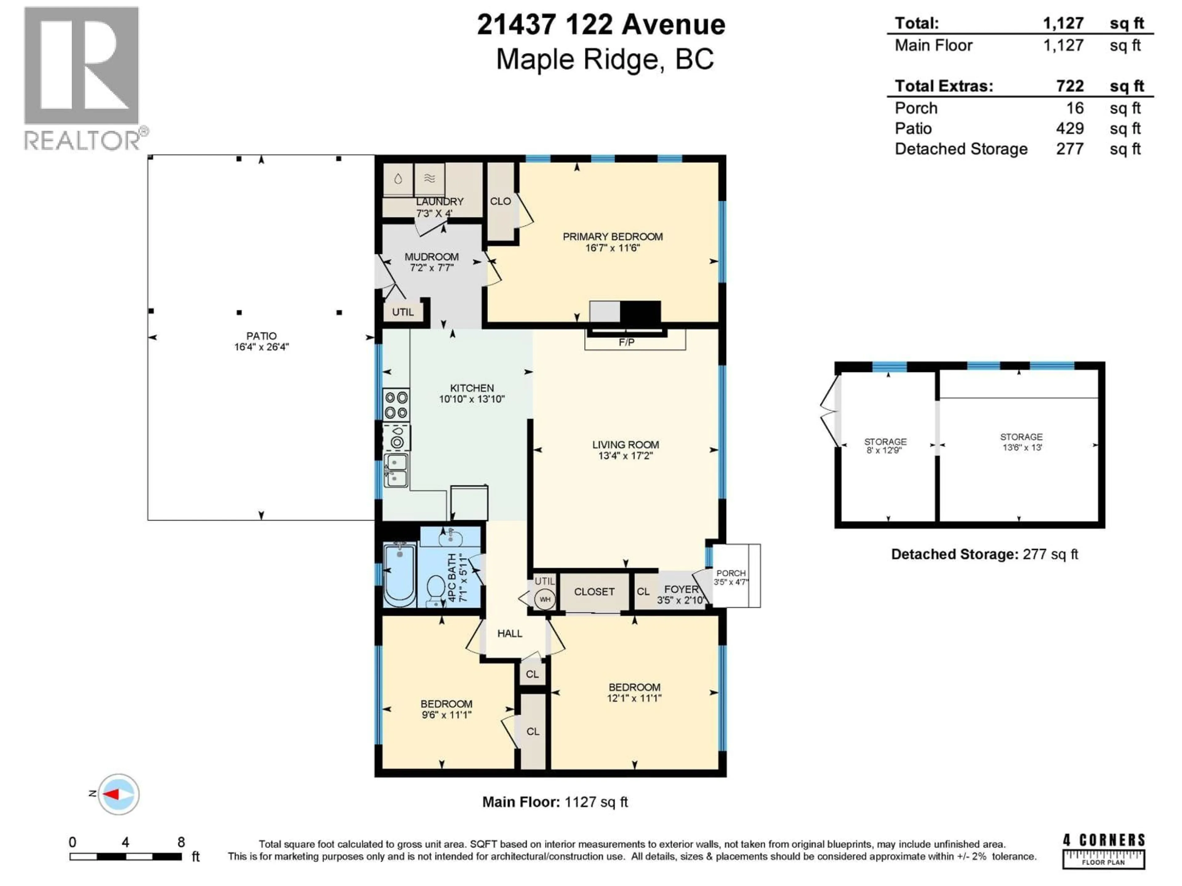Floor plan for 21437 122 AVENUE, Maple Ridge British Columbia V2X3W7