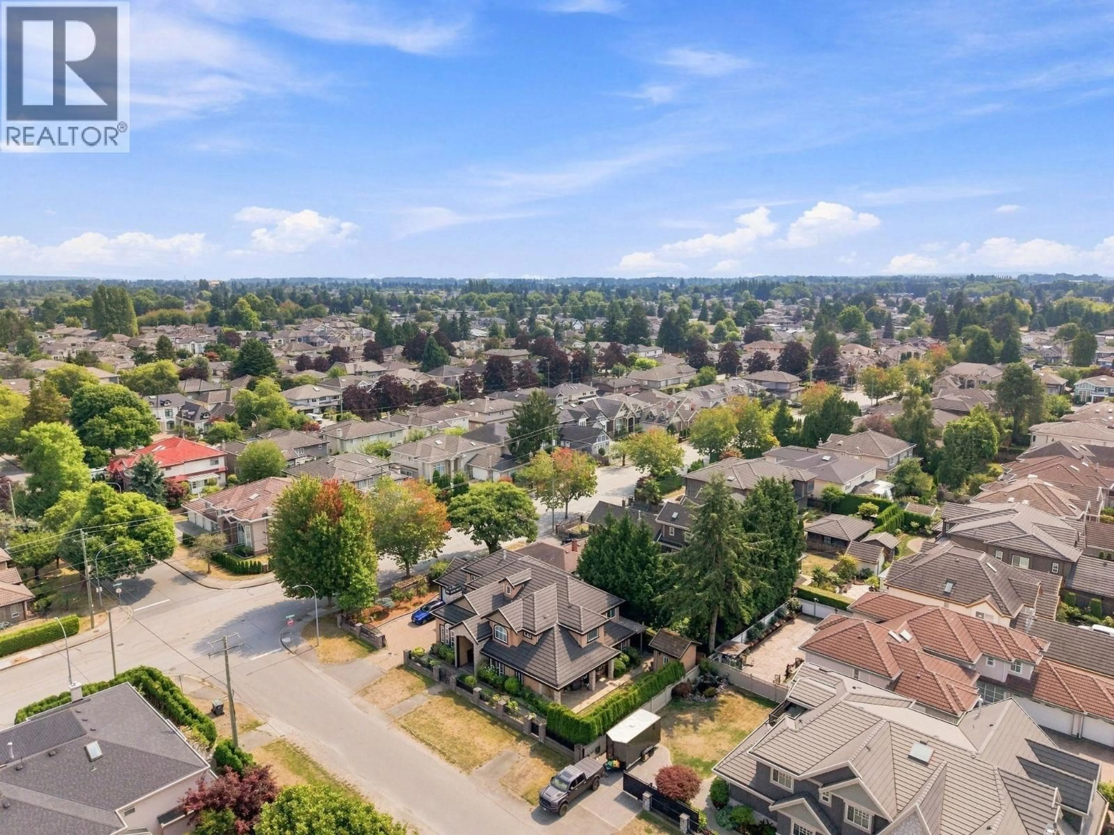 A pic from outside/outdoor area/front of a property/back of a property/a pic from drone, unknown for 8328 BOWCOCK ROAD, Richmond British Columbia V6Y1C2