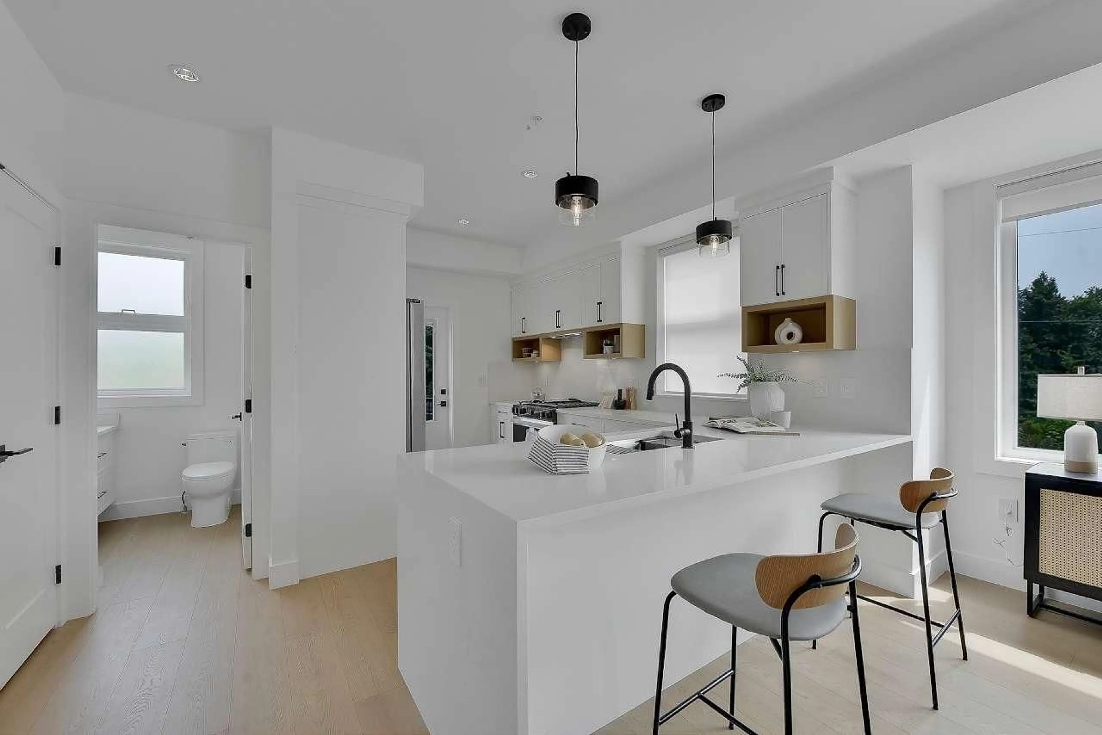 Open concept kitchen, ceramic/tile floor for 8 - 7540 BRISKHAM STREET, Mission British Columbia V2V3L8