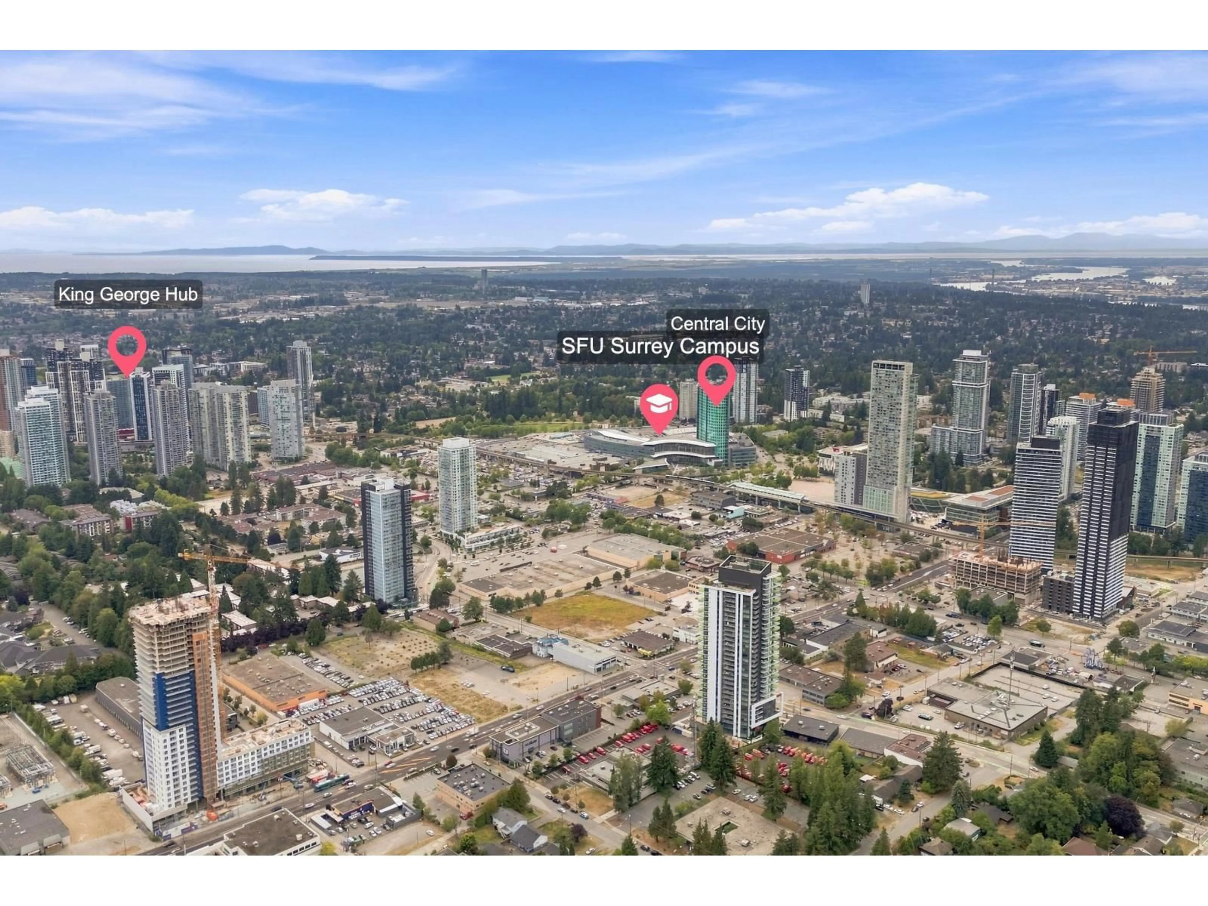 A pic from outside/outdoor area/front of a property/back of a property/a pic from drone, city buildings view from balcony for 118 - 13963 105 BOULEVARD, Surrey British Columbia V3T0M9