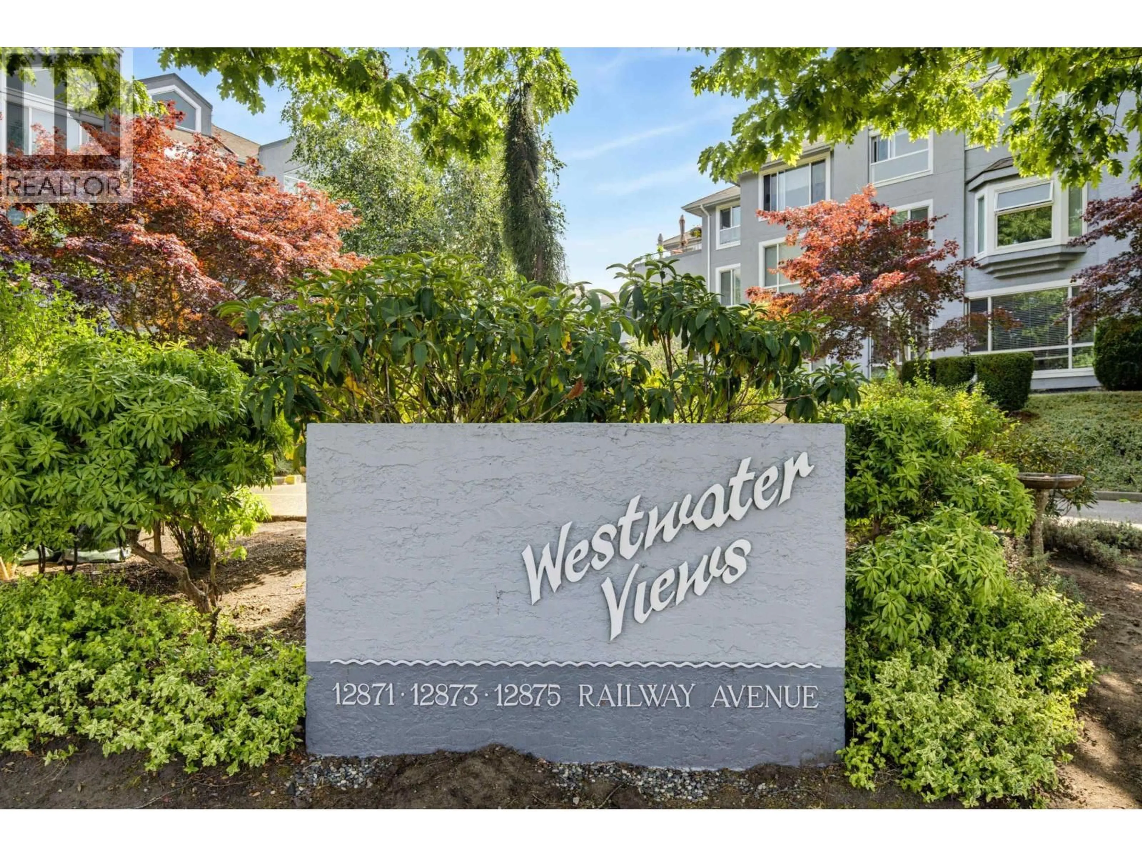 A pic from outside/outdoor area/front of a property/back of a property/a pic from drone, water/lake/river/ocean view for 333 - 12875 RAILWAY AVENUE, Richmond British Columbia V7E6K3