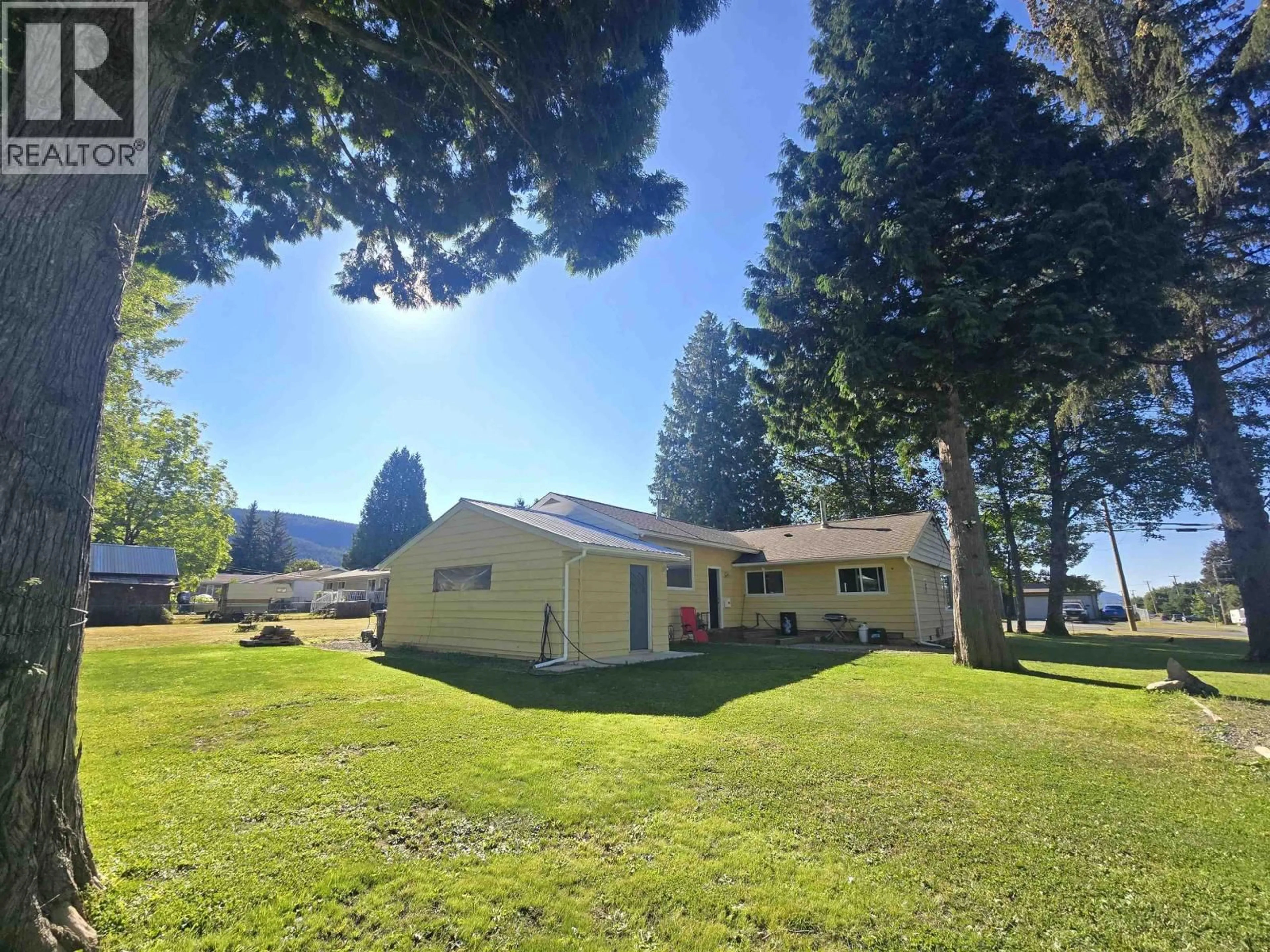 A pic from outside/outdoor area/front of a property/back of a property/a pic from drone, water/lake/river/ocean view for 4736 HALLIWELL AVENUE, Terrace British Columbia V8G2J3