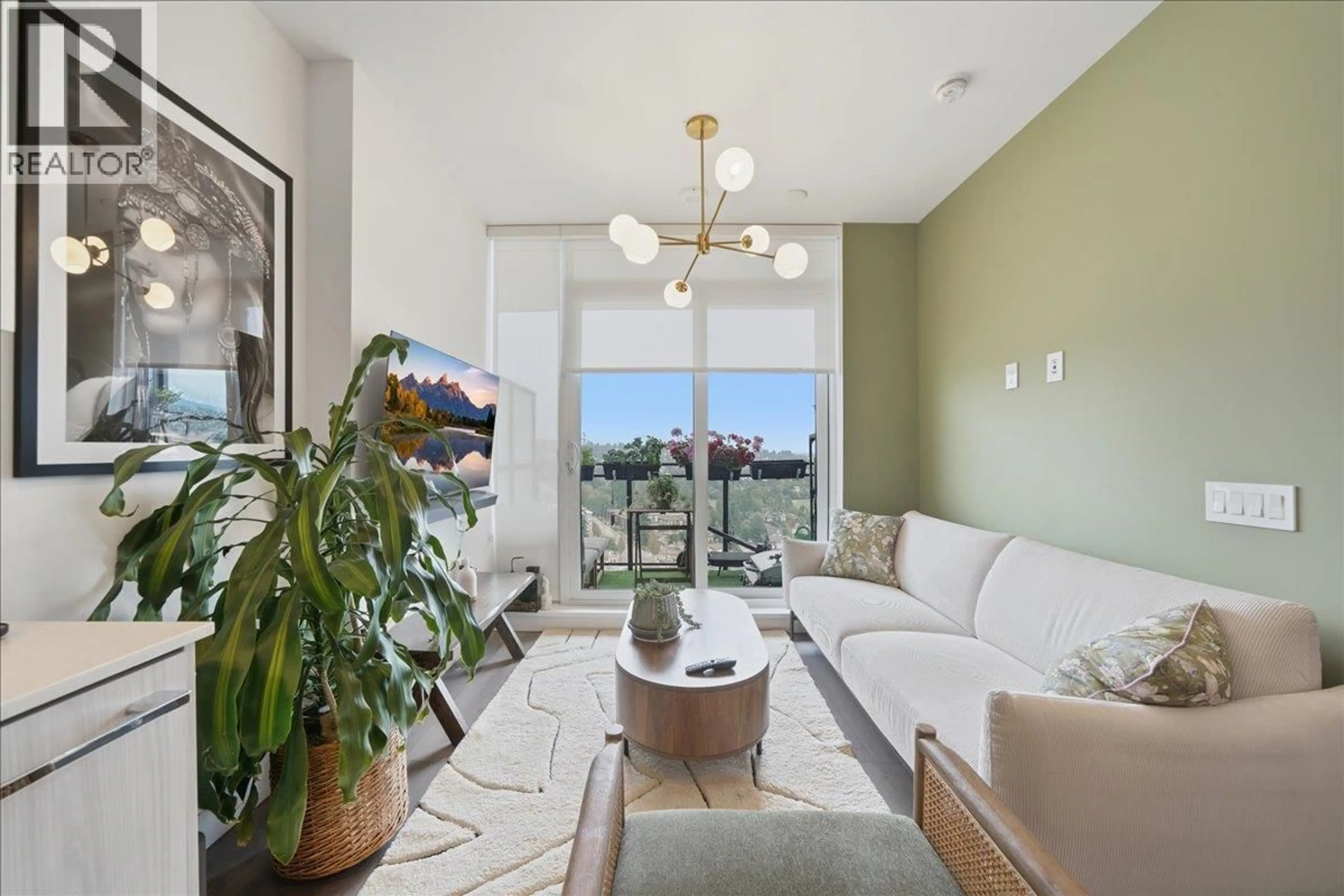 Living room with furniture, ceramic/tile floor for 1810 - 901 LOUGHEED HIGHWAY, Coquitlam British Columbia V3K3T3