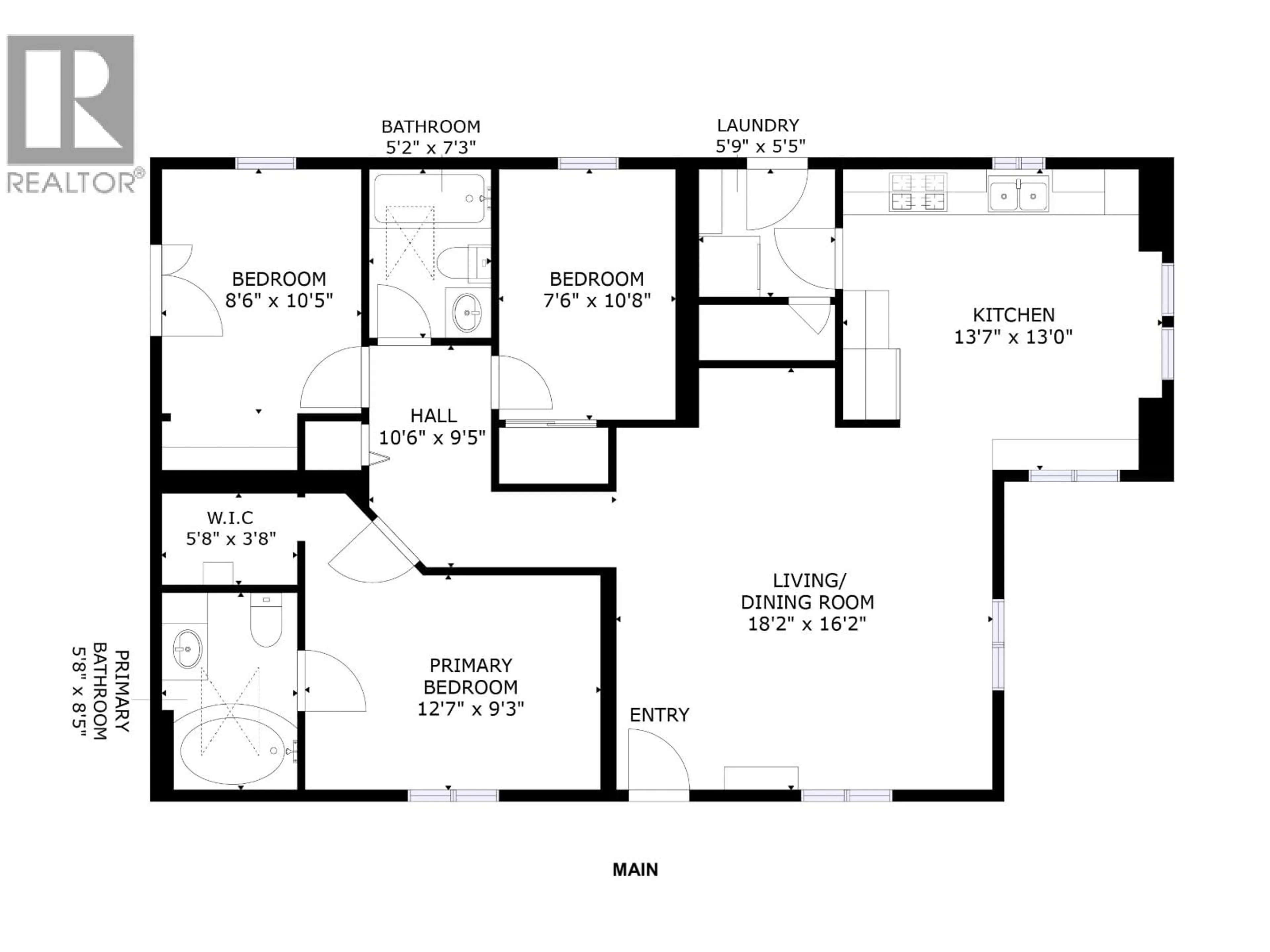 Floor plan for 8307 99 AVENUE, Fort St. John British Columbia V1J1S8