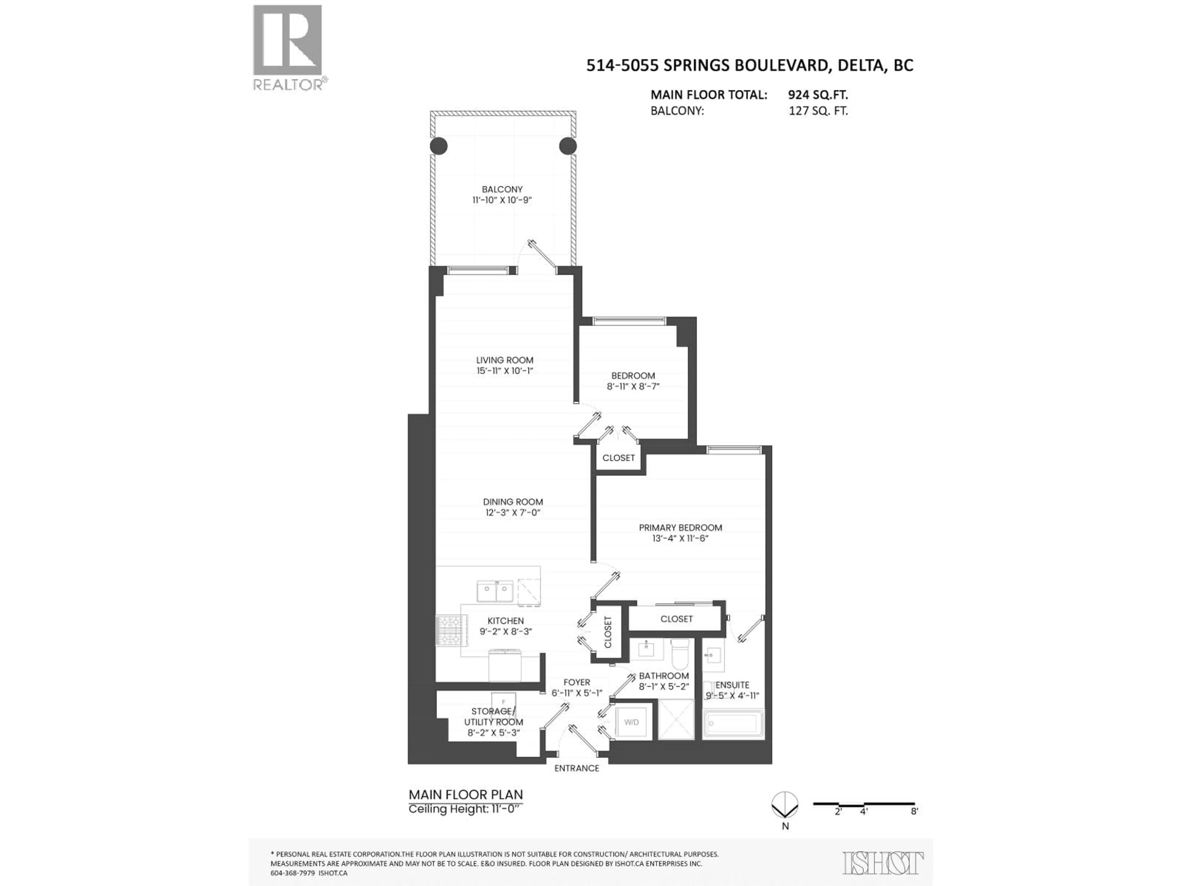 Floor plan for 514 - 5055 SPRINGS BOULEVARD, Tsawwassen British Columbia V4M0A5