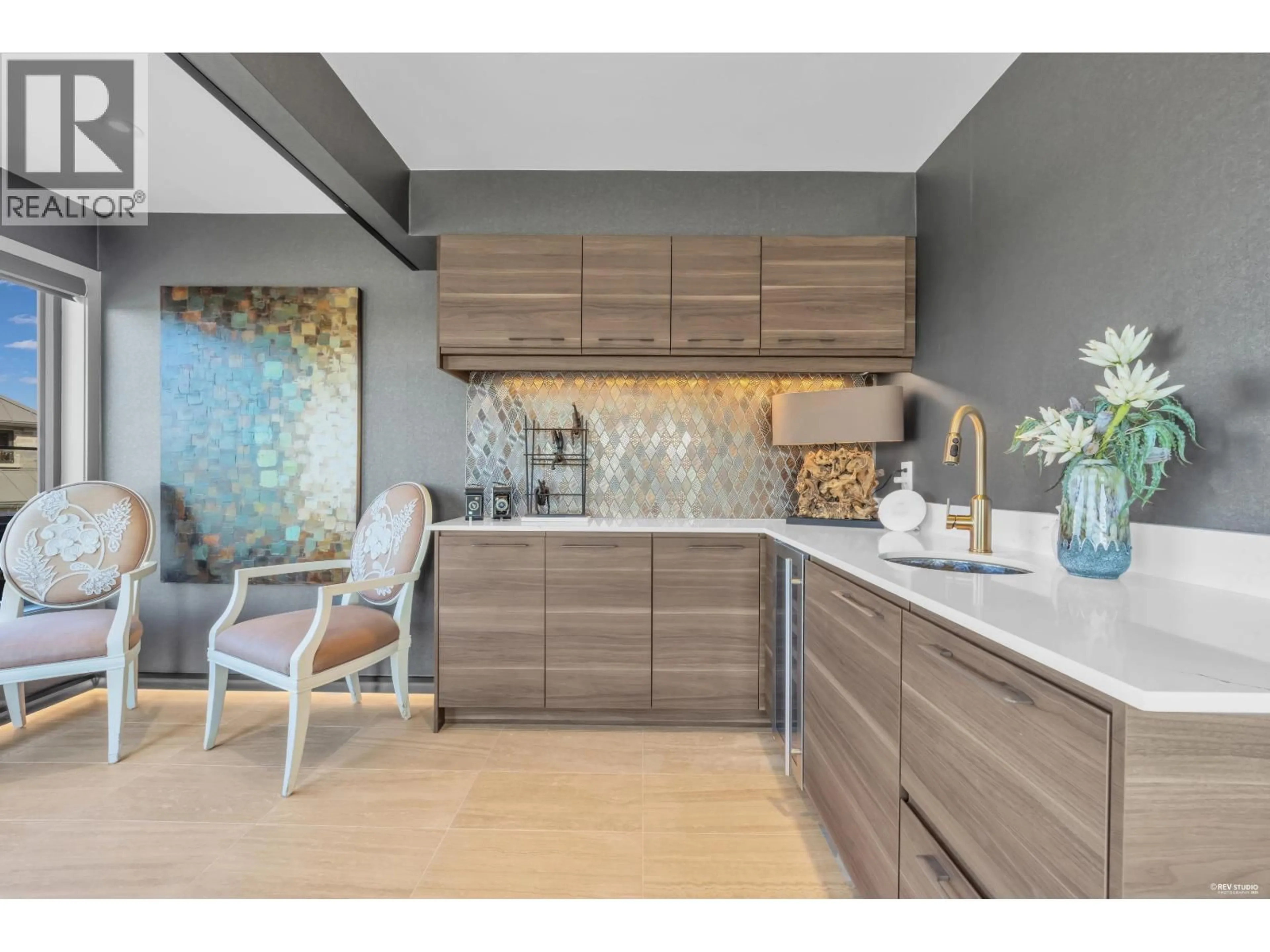 Contemporary kitchen, ceramic/tile floor for 3308 DEERING ISLAND PLACE, Vancouver British Columbia V6N4H9